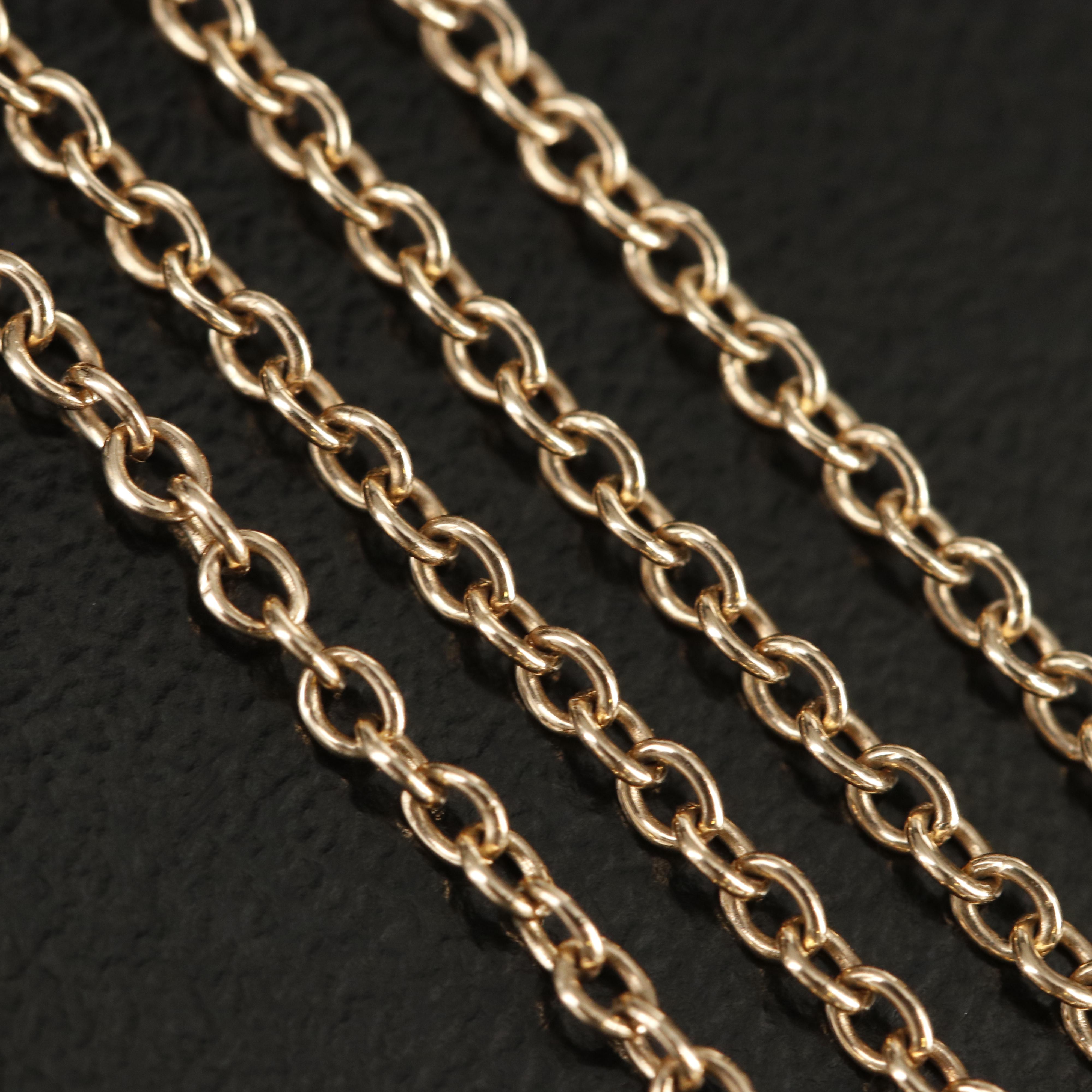 14K Hammered Disk Necklace