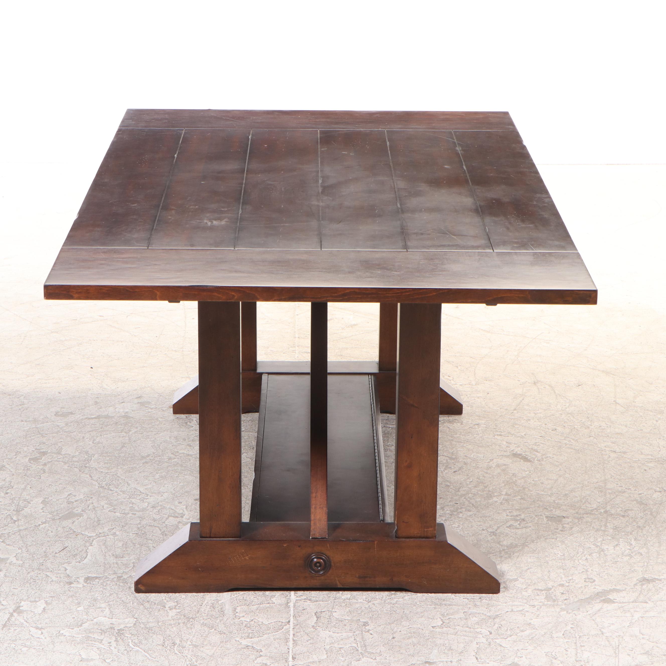 Six-Piece Farmhouse Style Dining Set, Incl. Klaussner and Calmart International