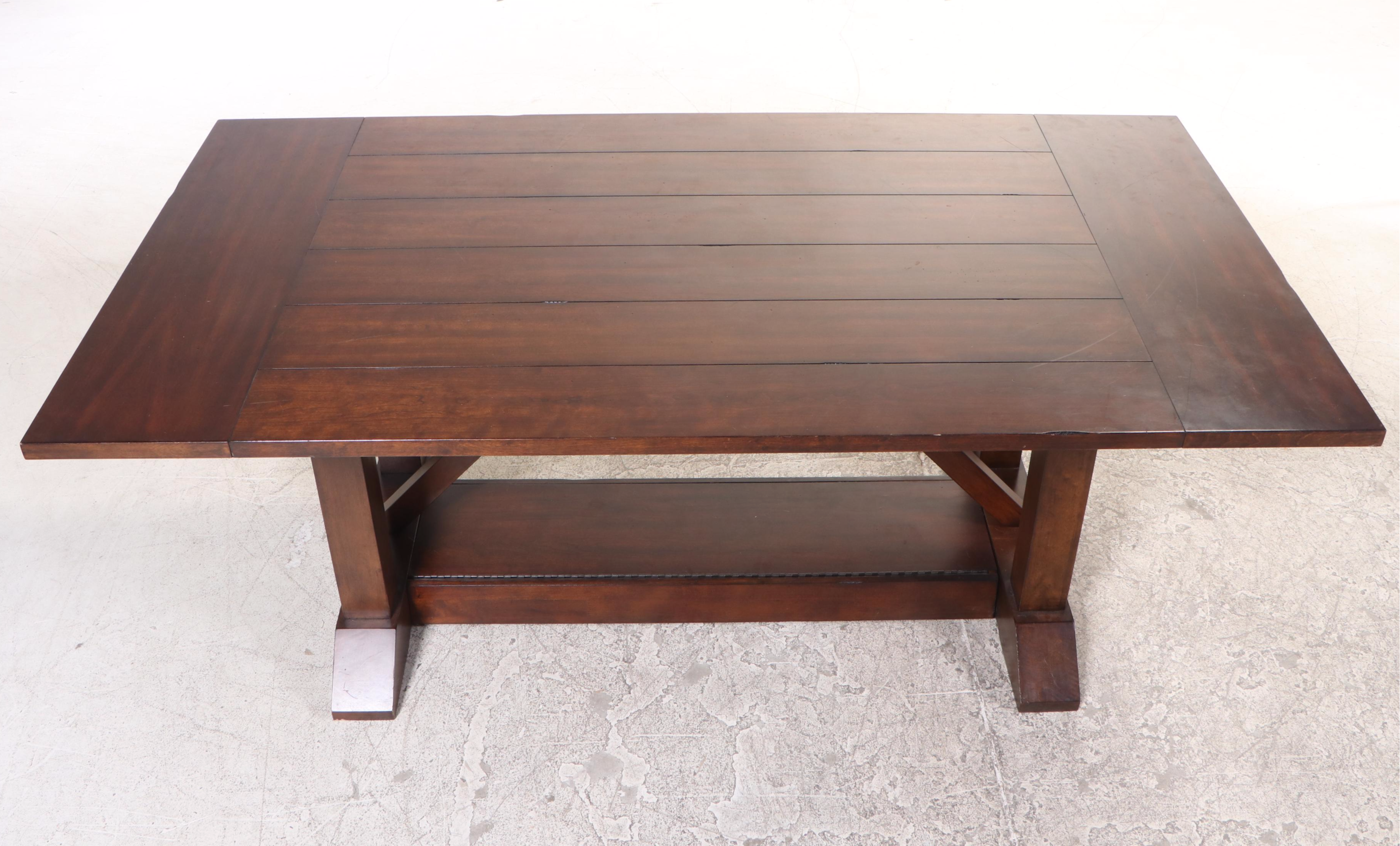 Six-Piece Farmhouse Style Dining Set, Incl. Klaussner and Calmart International