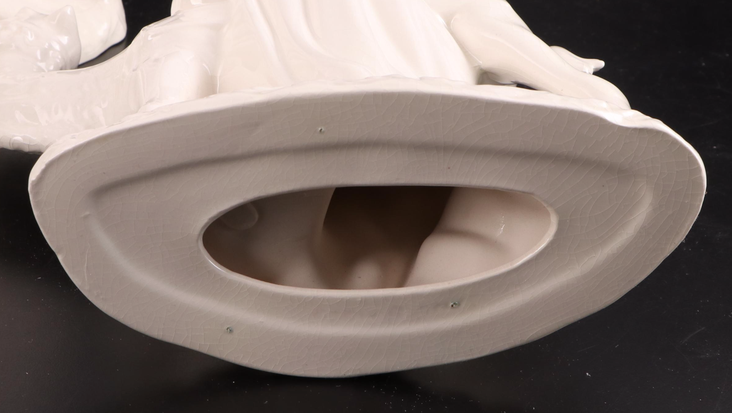 White Glazed Porcelain Nativity Set, Late 20th Century