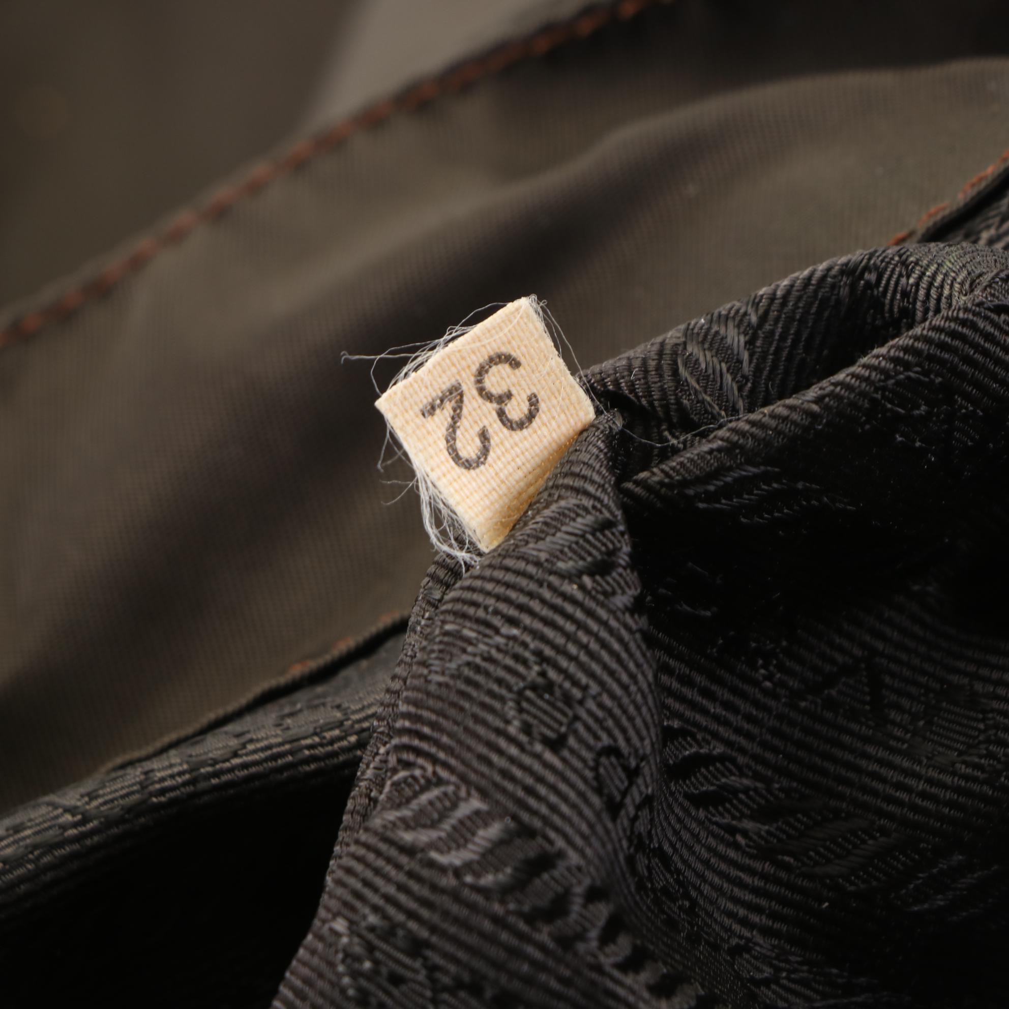 Prada Small Backpack in Olive Green Tessuto Nylon with Black Leather Trim