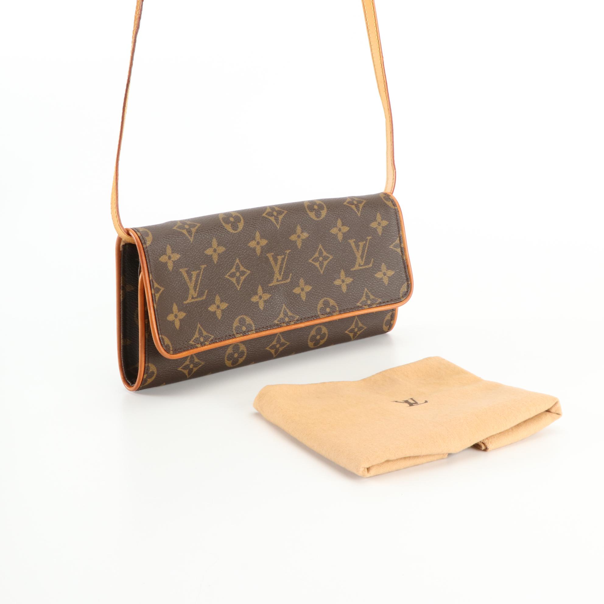 Louis Vuitton Twin GM Pochette in Monogram Canvas and Vachetta Leather