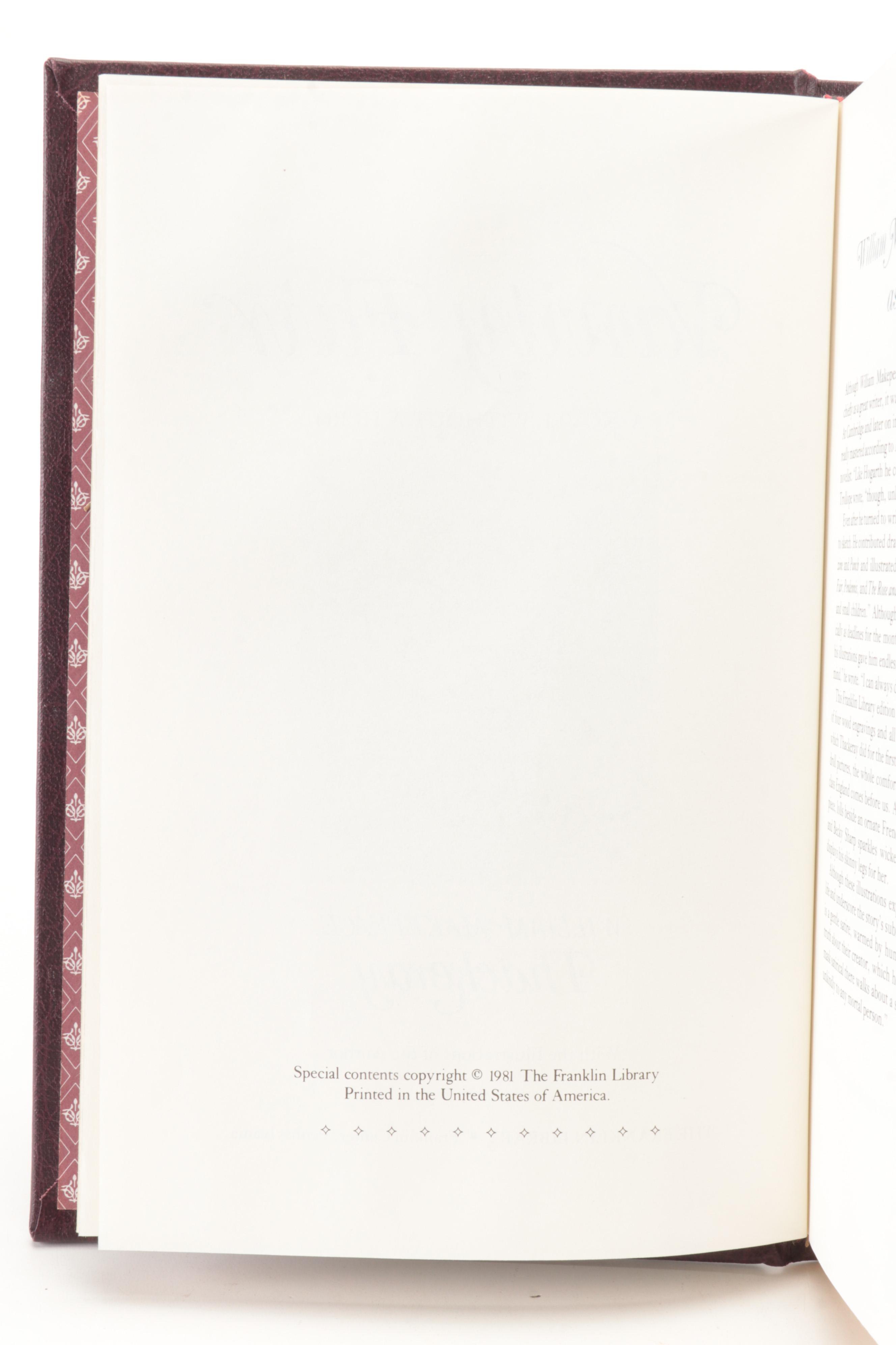 "Pride and Prejudice" and Other Franklin Library Classic Novels