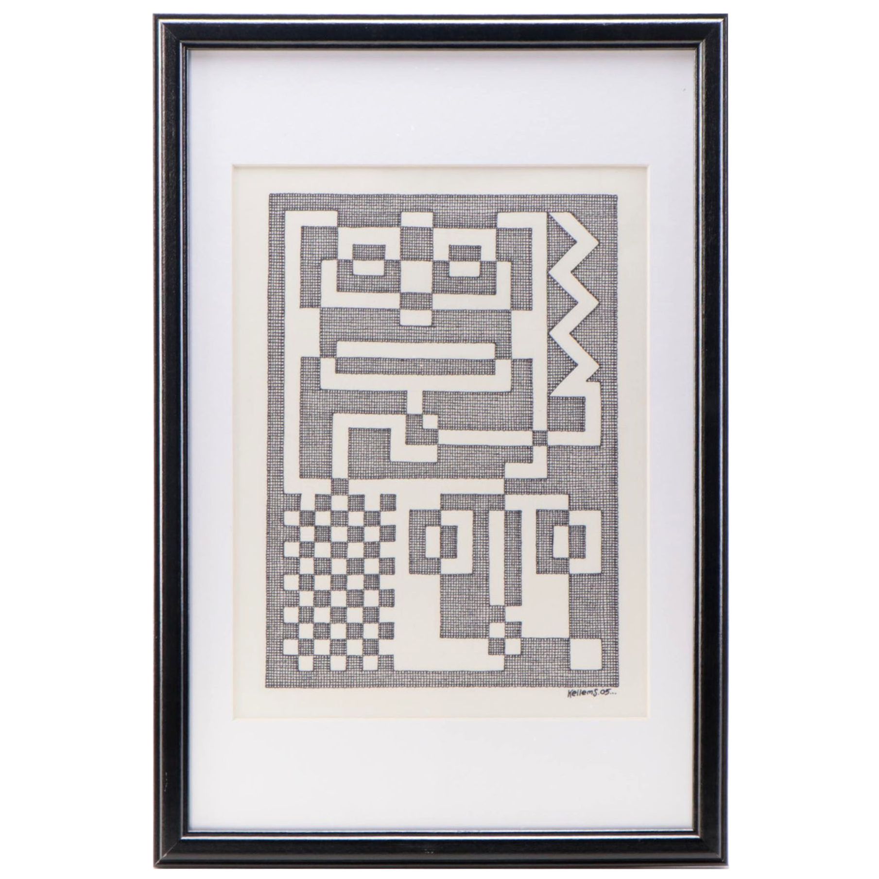 Jerry Kellems Ink Drawing, 2005