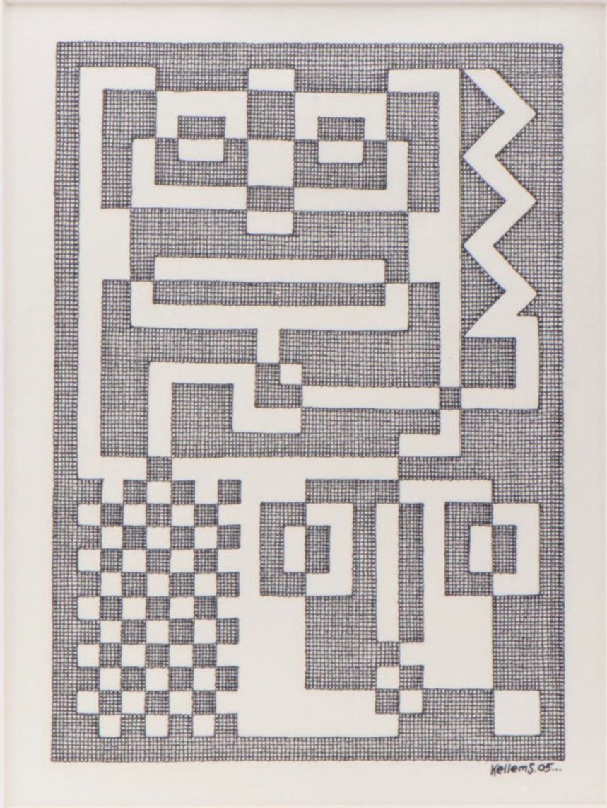 Jerry Kellems Ink Drawing, 2005