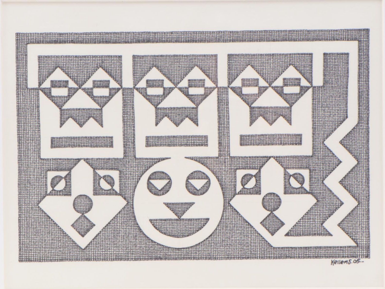 Jerry Kellems Ink Drawing, 2005