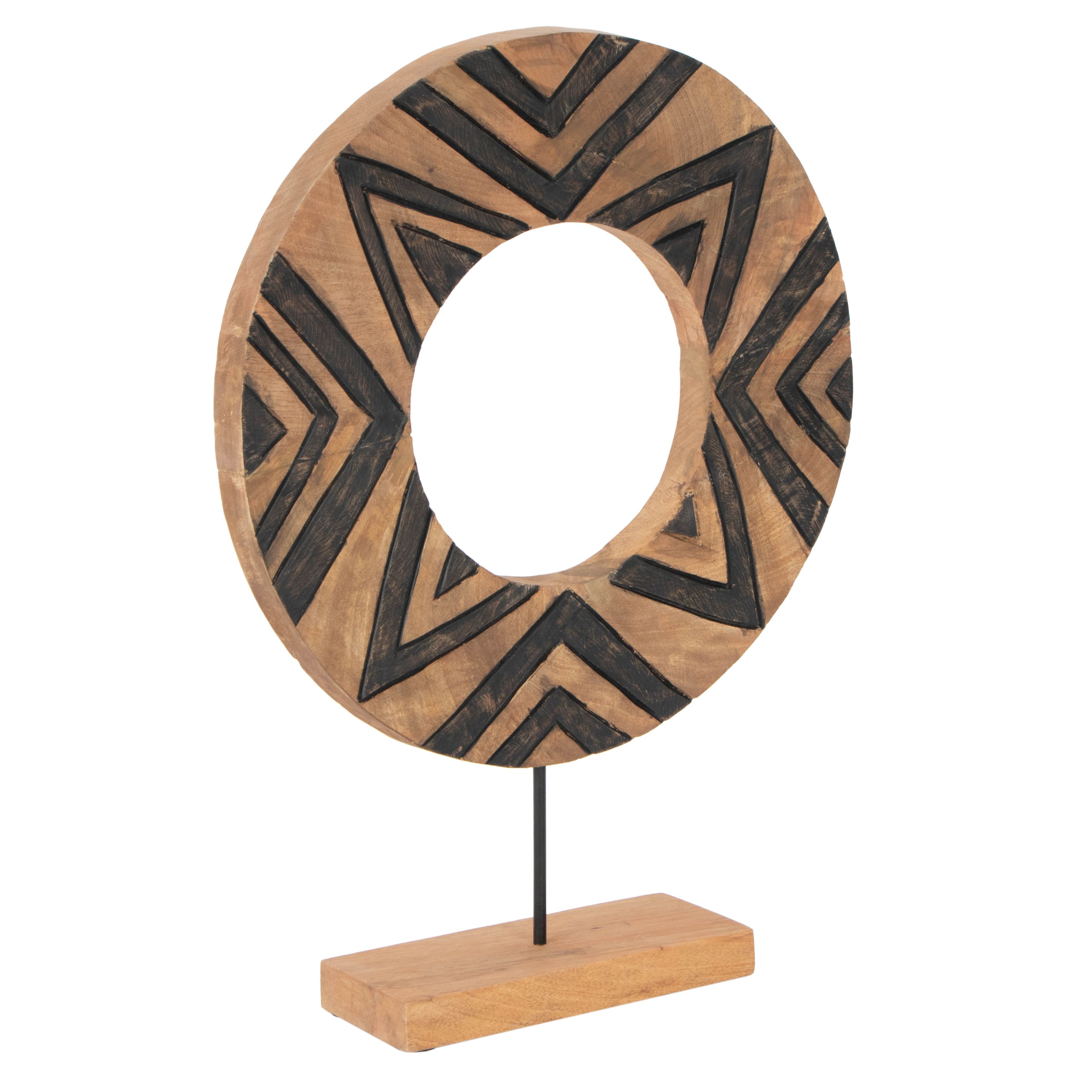 Decorative Carved Wood Tabletop Decor