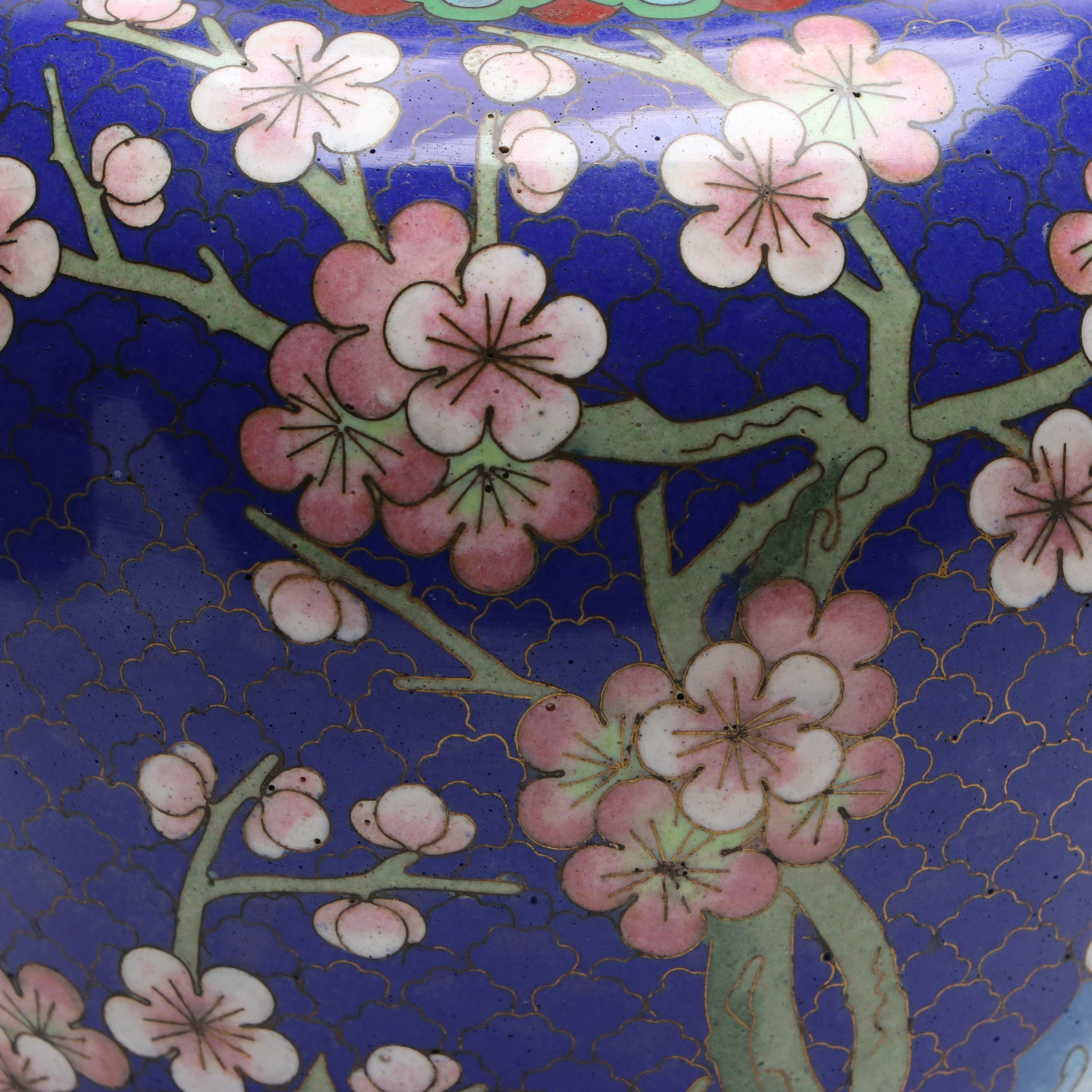 Chinese Cloisonné Ginger Jar