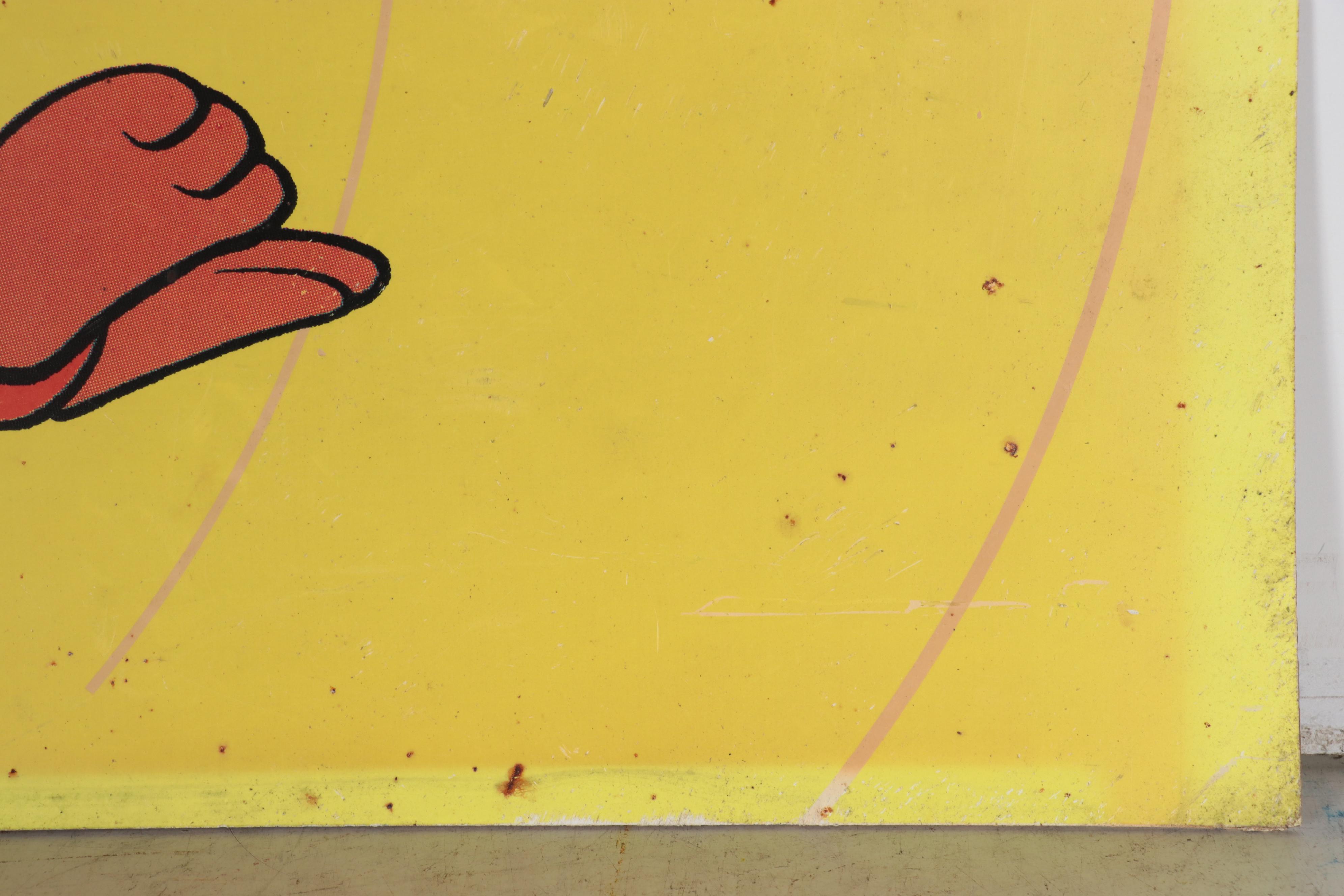 Vintage Radio Station Ad Sign for WAOZ-AM 1360