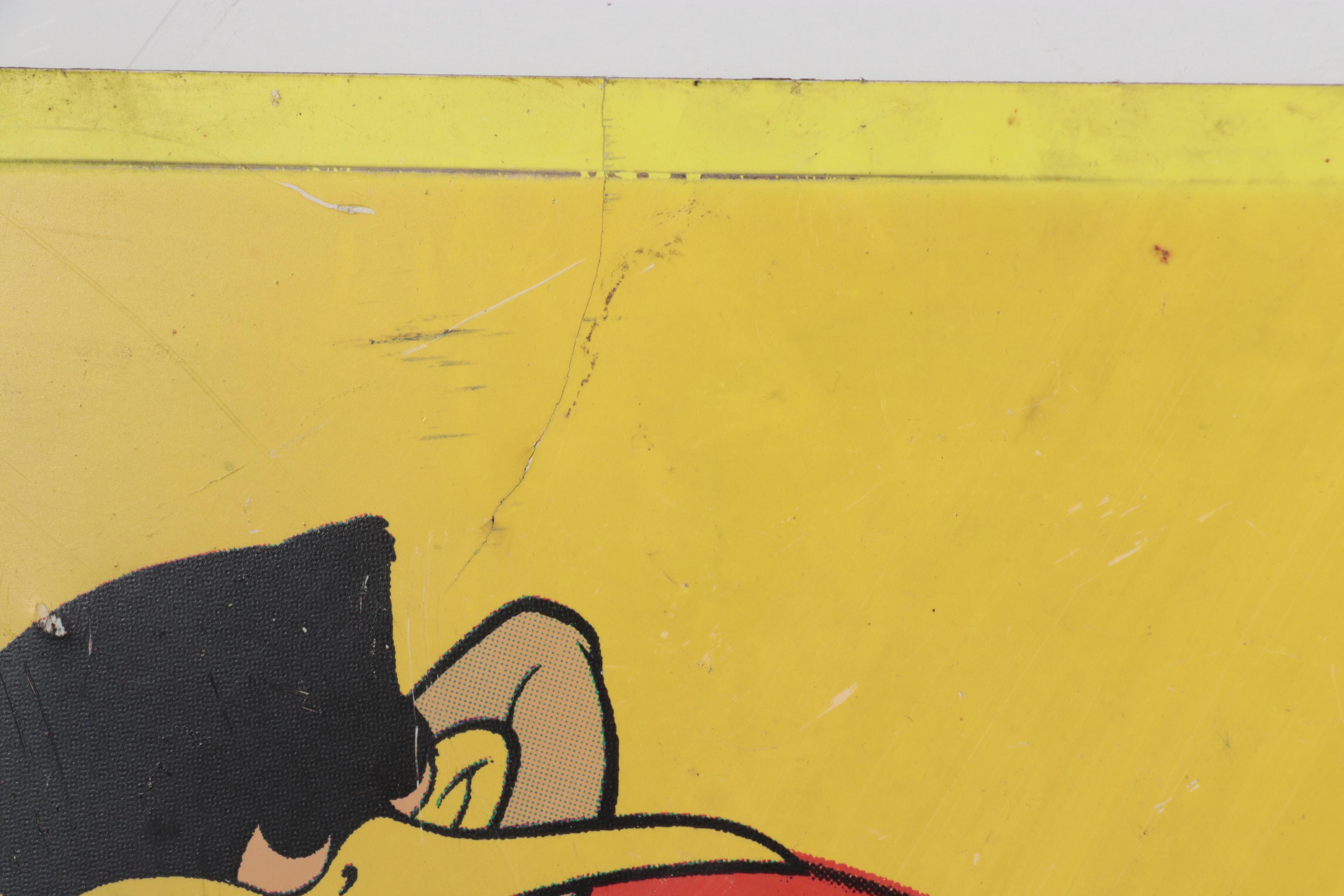 Vintage Radio Station Ad Sign for WAOZ-AM 1360