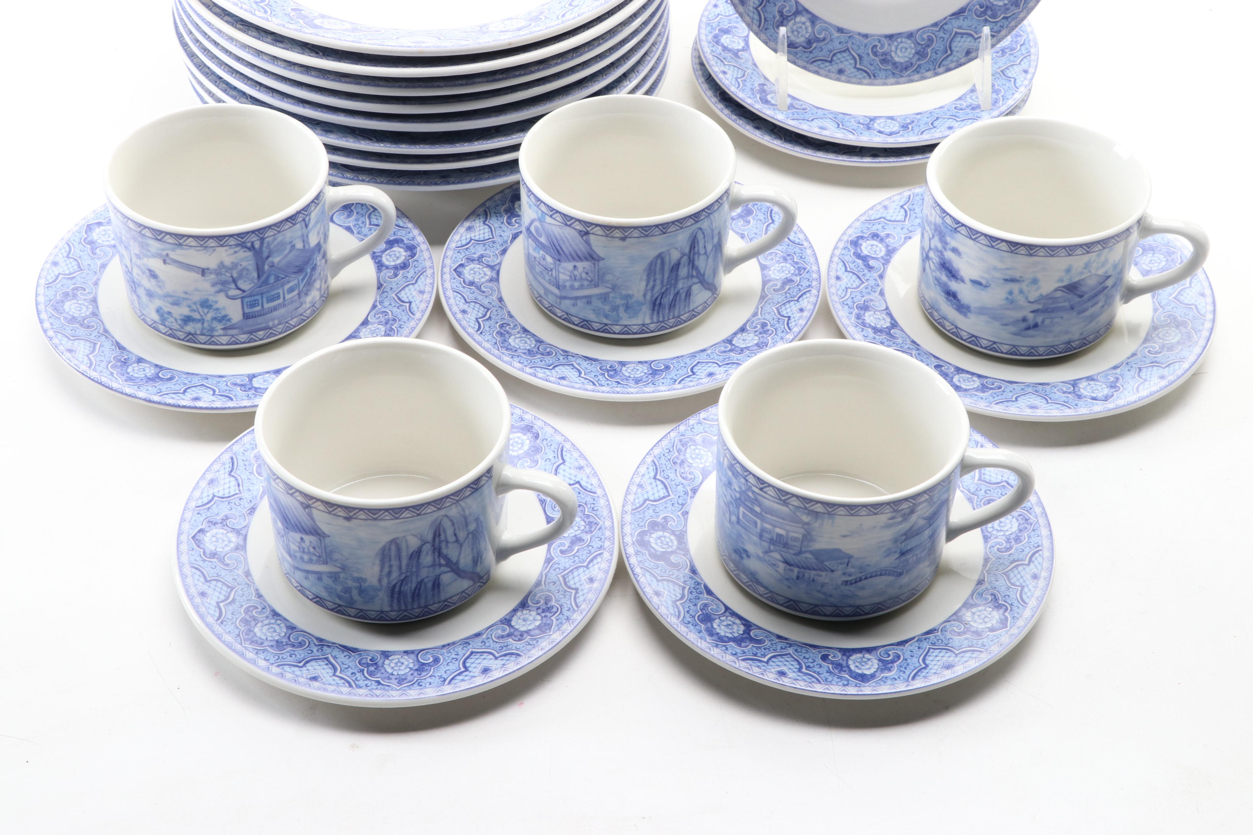 American Atelier at Home "Asian Toile" Stoneware Collection