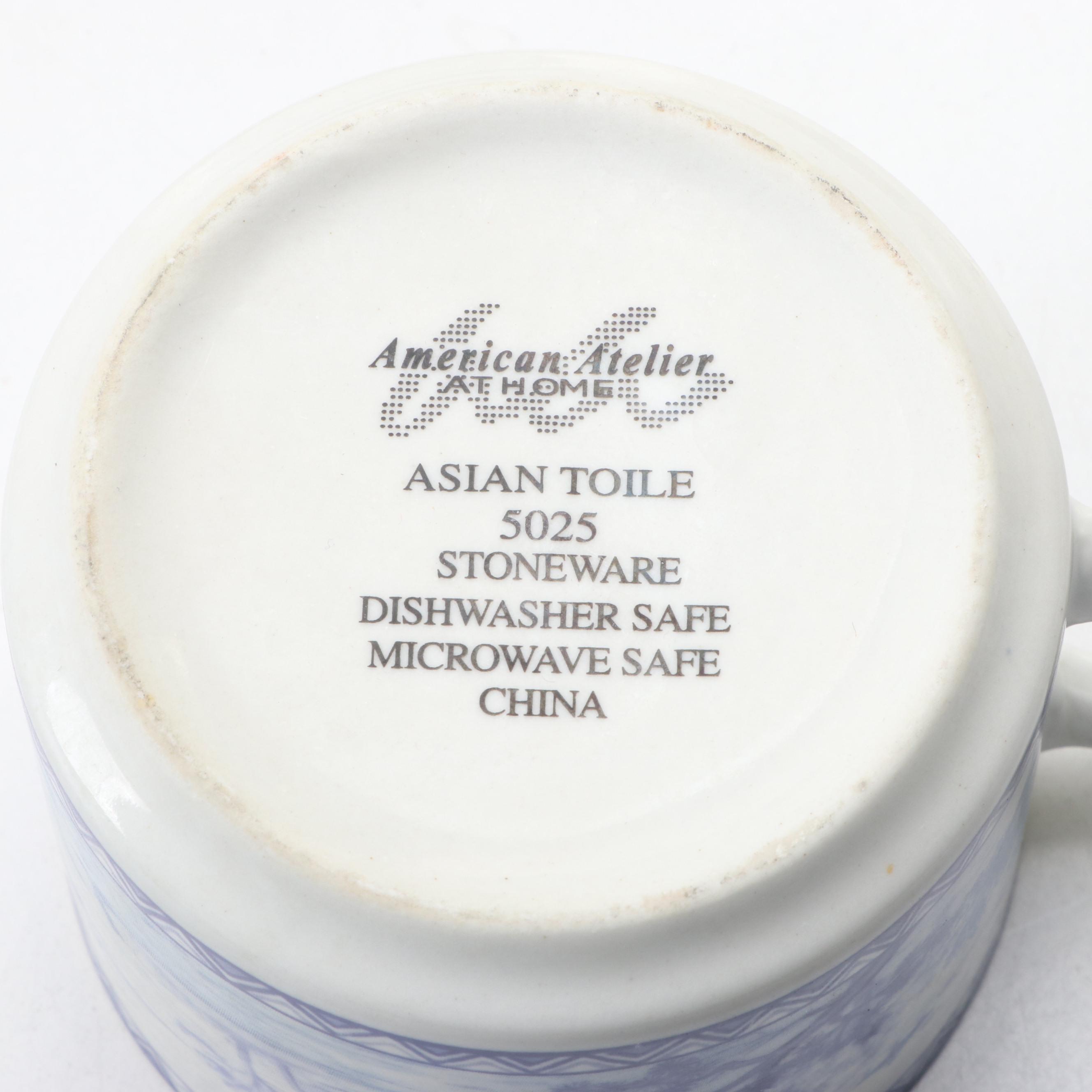 American Atelier at Home "Asian Toile" Stoneware Collection