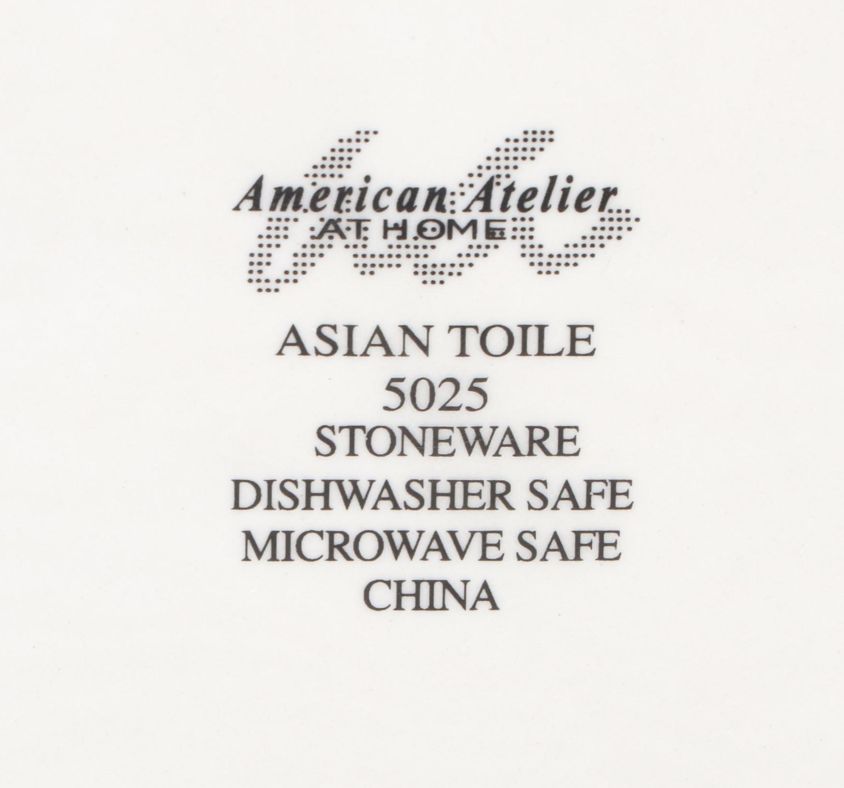 American Atelier at Home "Asian Toile" Stoneware Collection