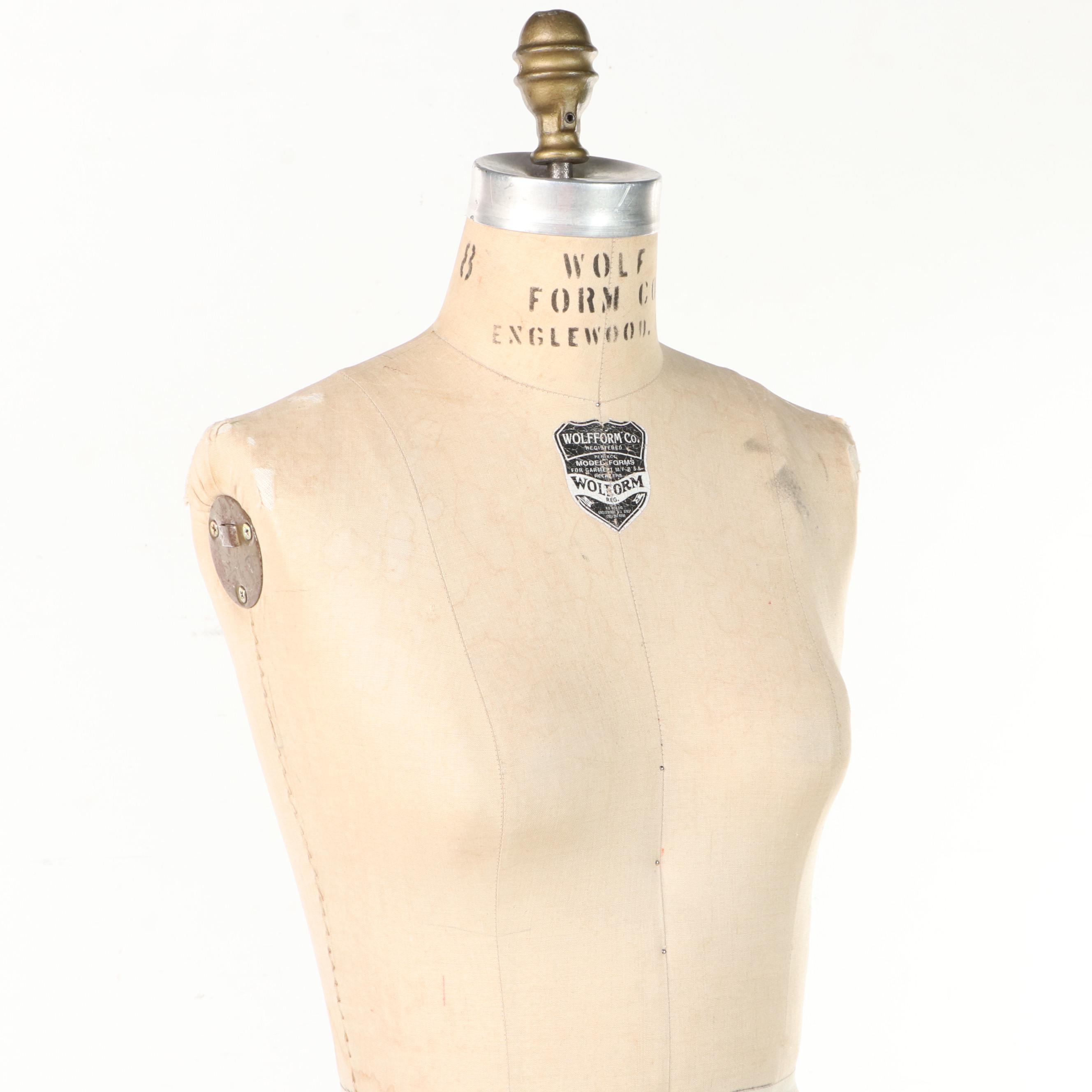 Wolf Form Co. "Model 1996" Female Dress Form, 20th Century