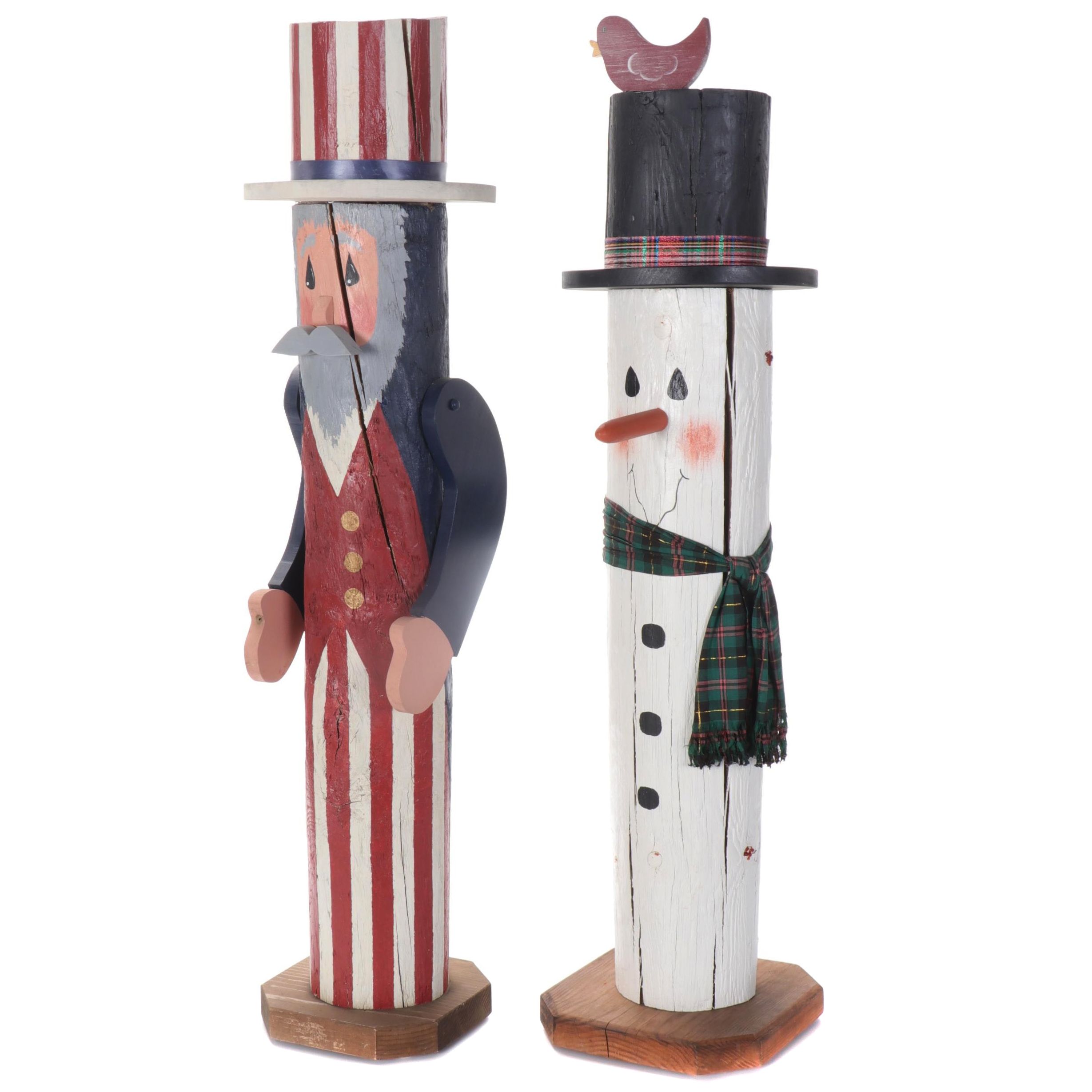 Carved Wood Christmas Figurines