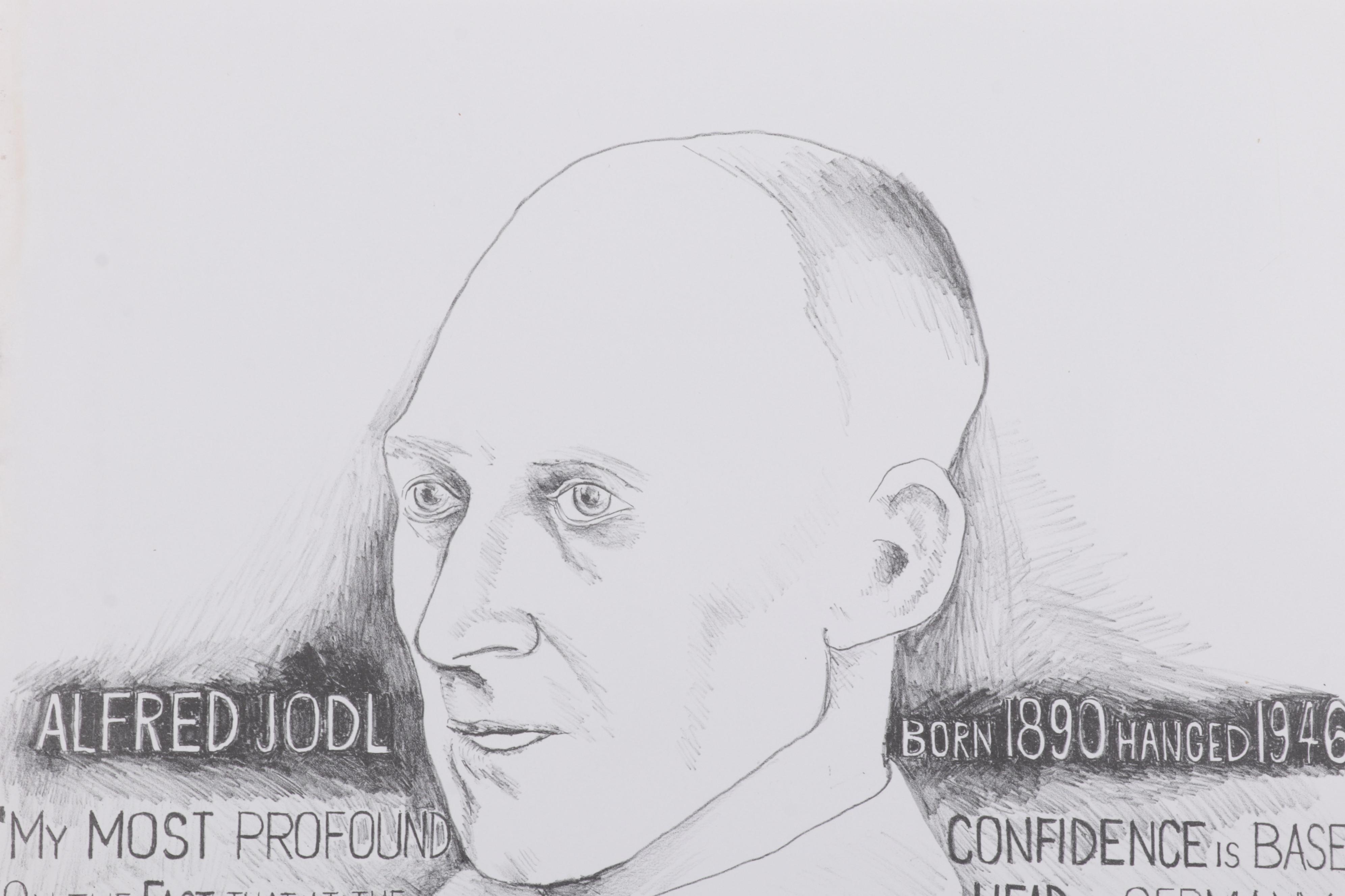 Sidney Chafetz Lithograph "Alfred Jodl," 1991