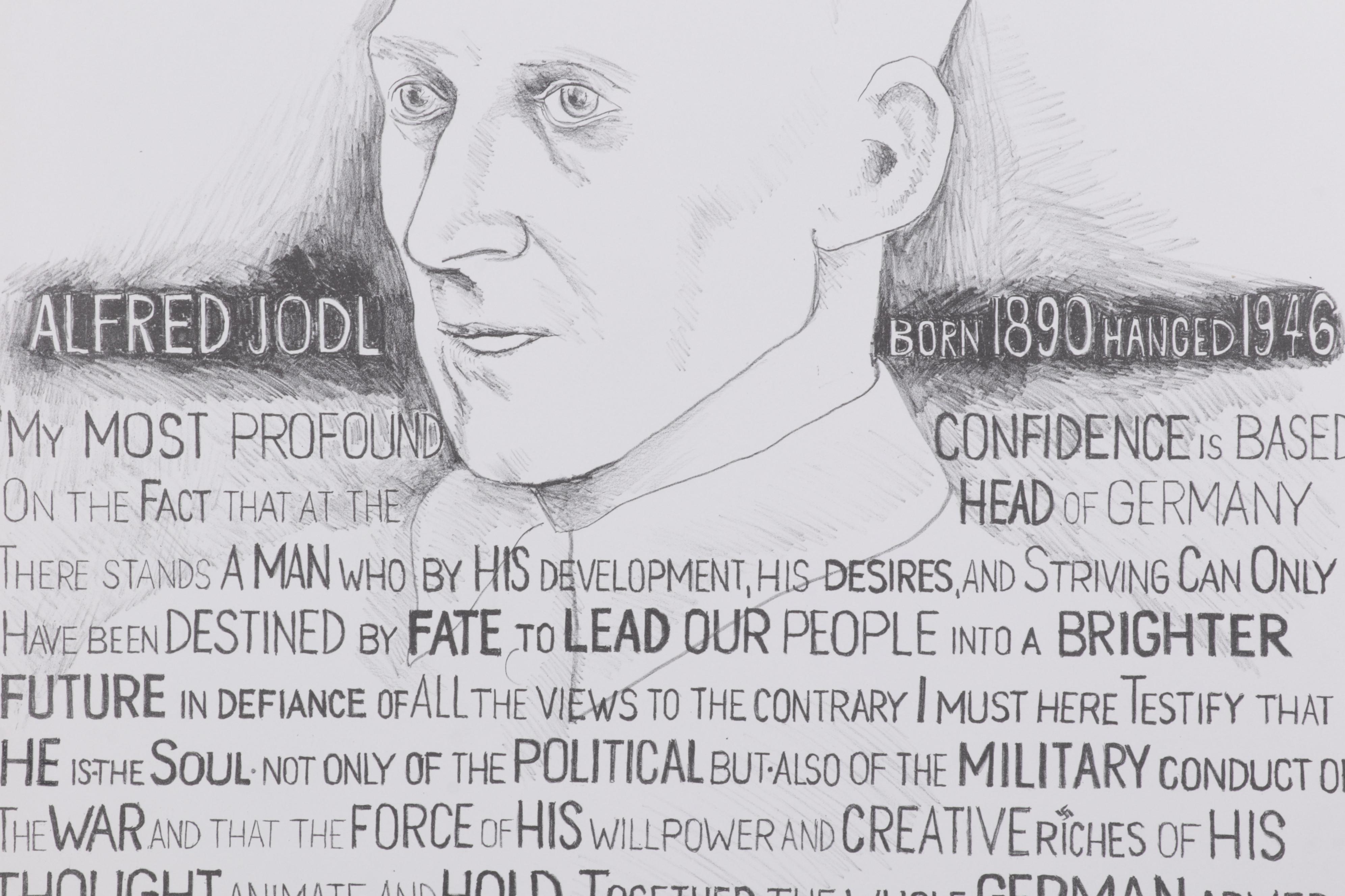 Sidney Chafetz Lithograph "Alfred Jodl," 1991