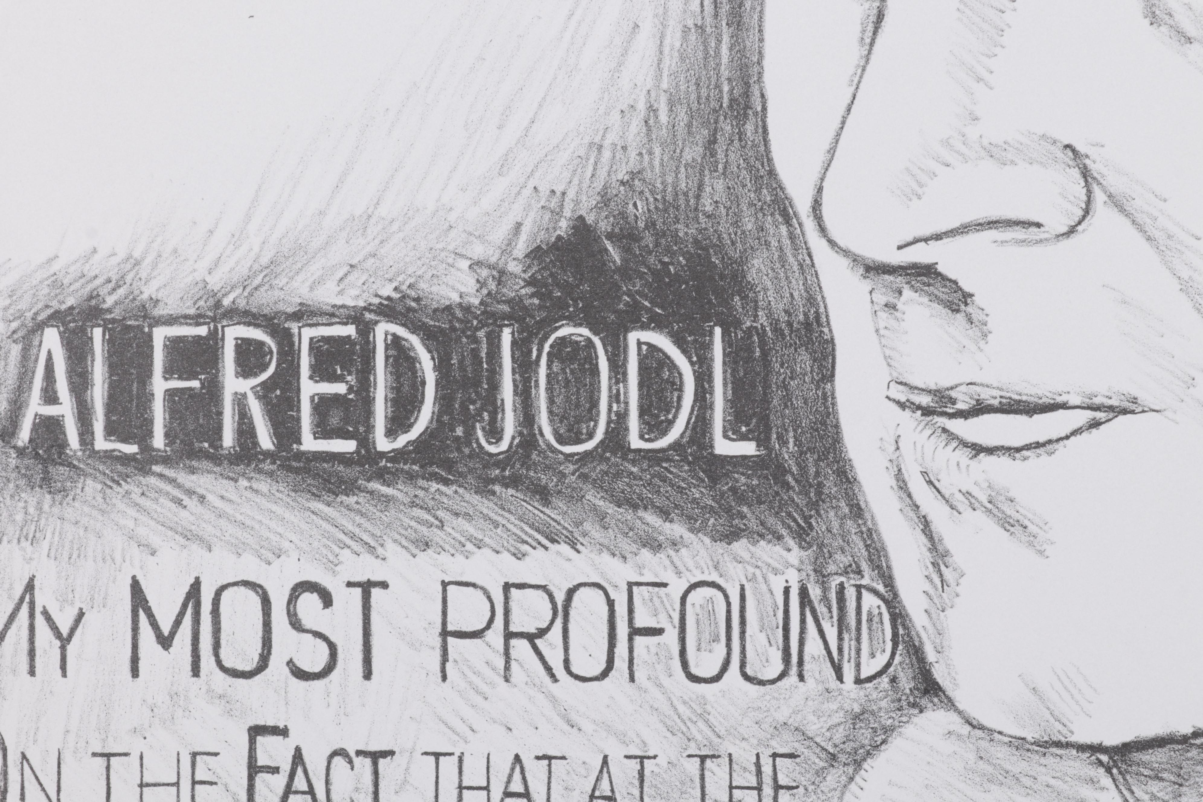 Sidney Chafetz Lithograph "Alfred Jodl," 1991