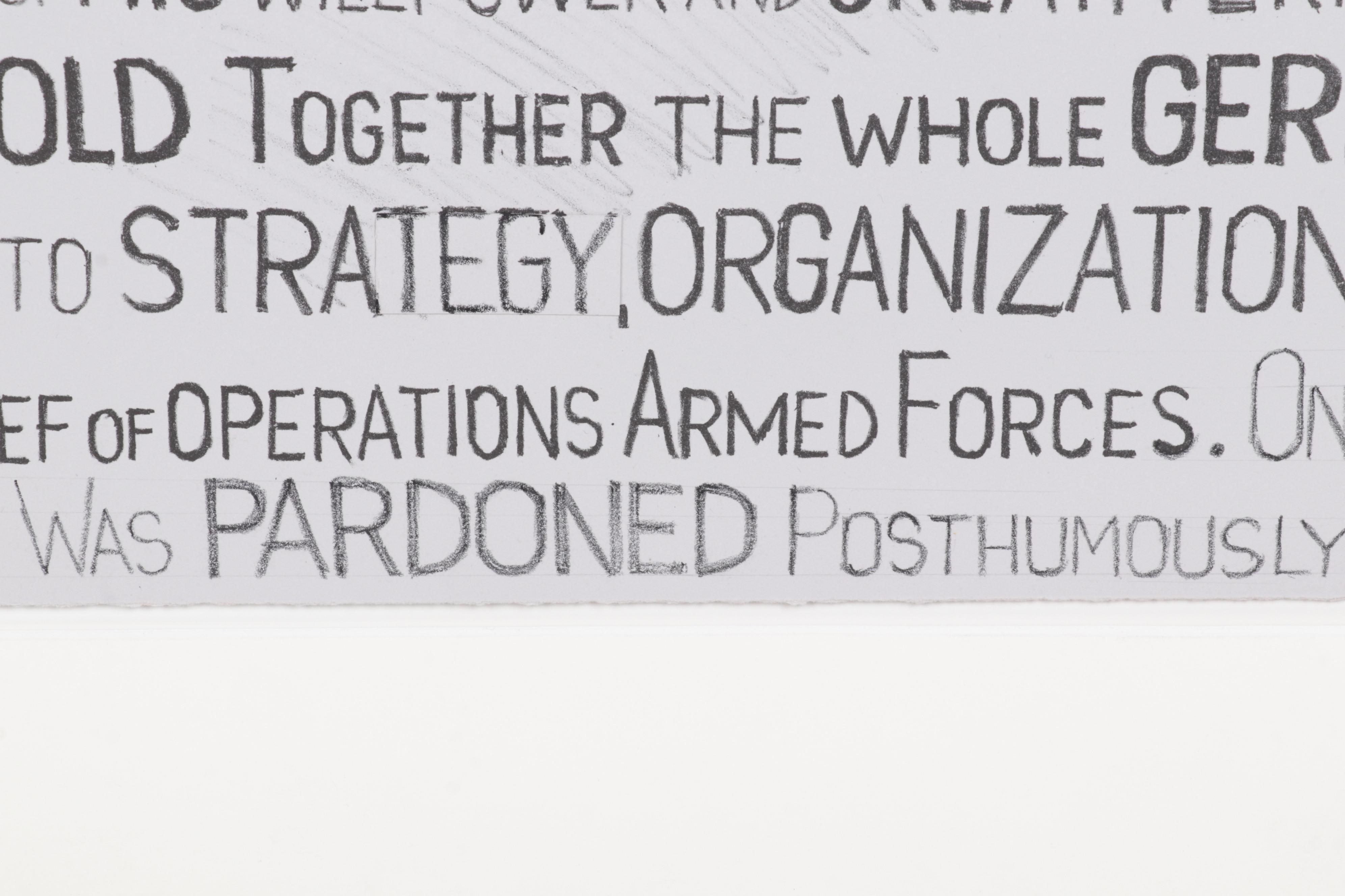 Sidney Chafetz Lithograph "Alfred Jodl," 1991