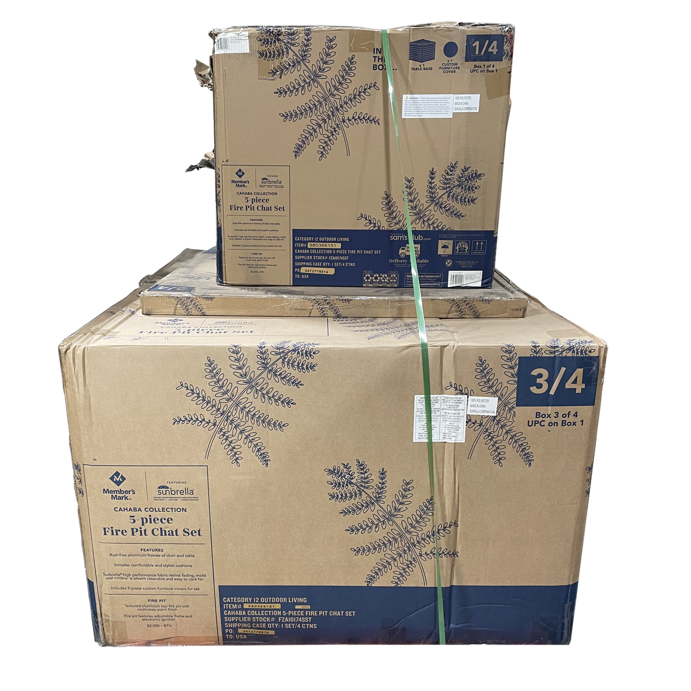 Member's Mark Cahaba 4-Piece Fire Chat Set