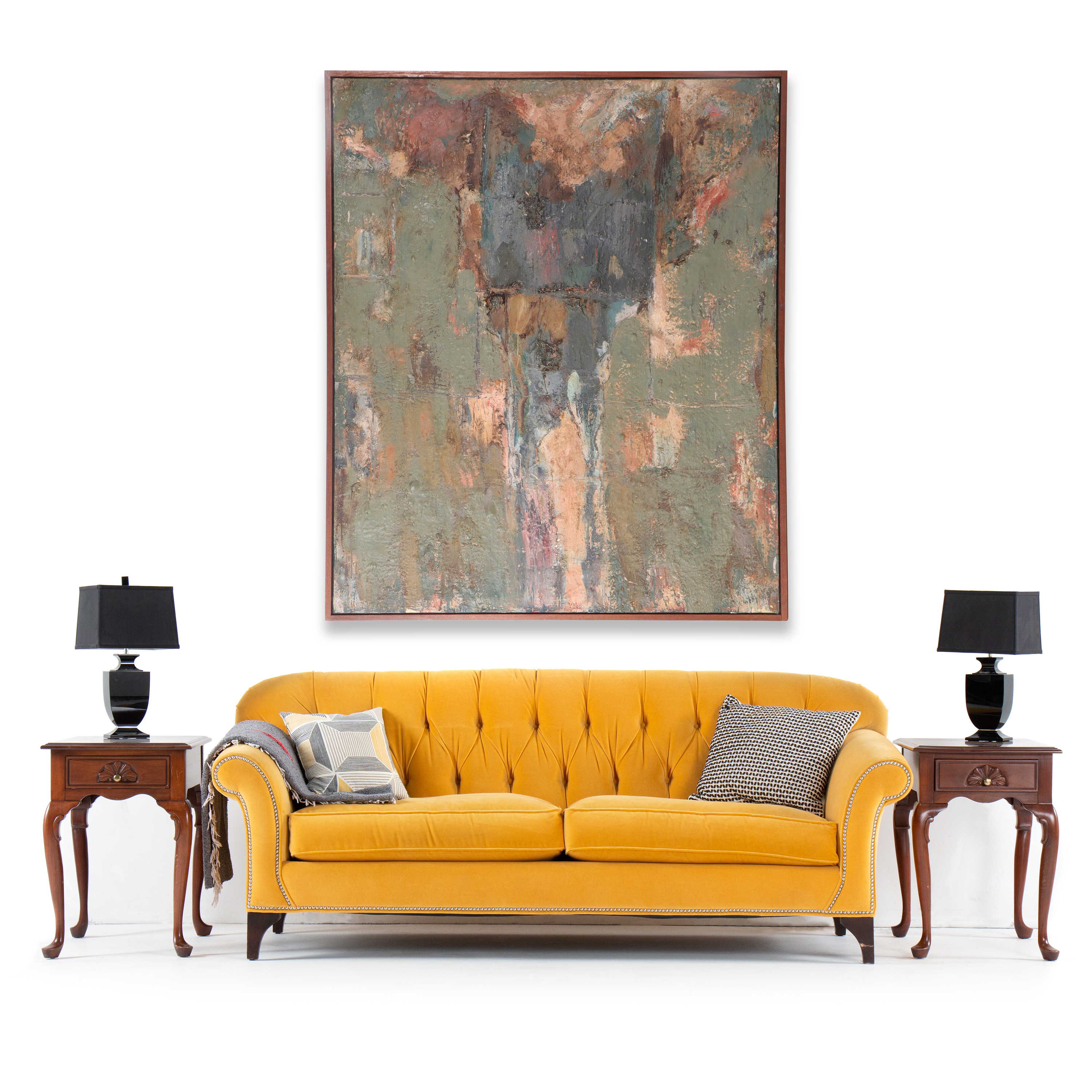 Michael David Encaustic Oil Painting "Marsyus," 1983