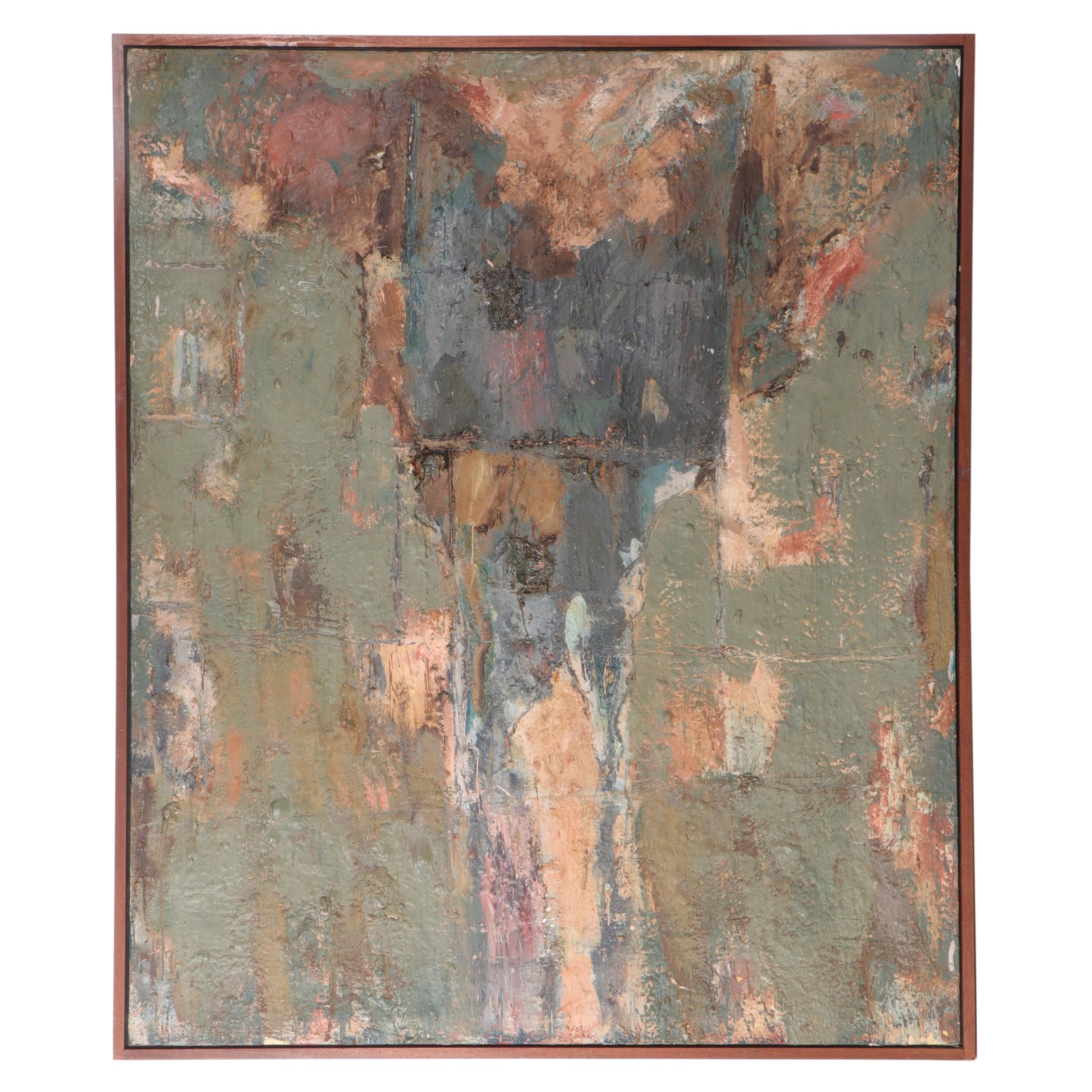 Michael David Encaustic Oil Painting "Marsyus," 1983