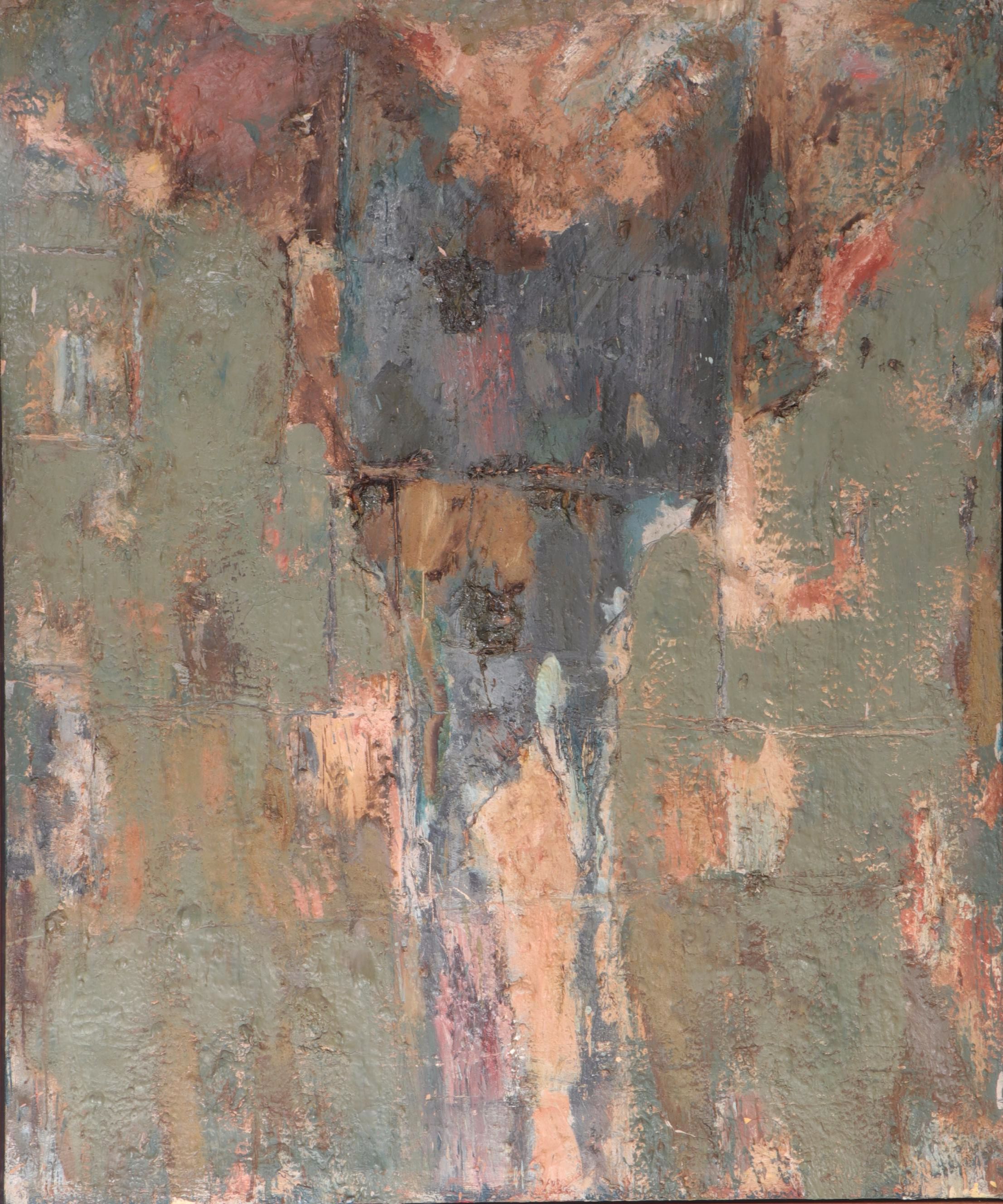 Michael David Encaustic Oil Painting "Marsyus," 1983