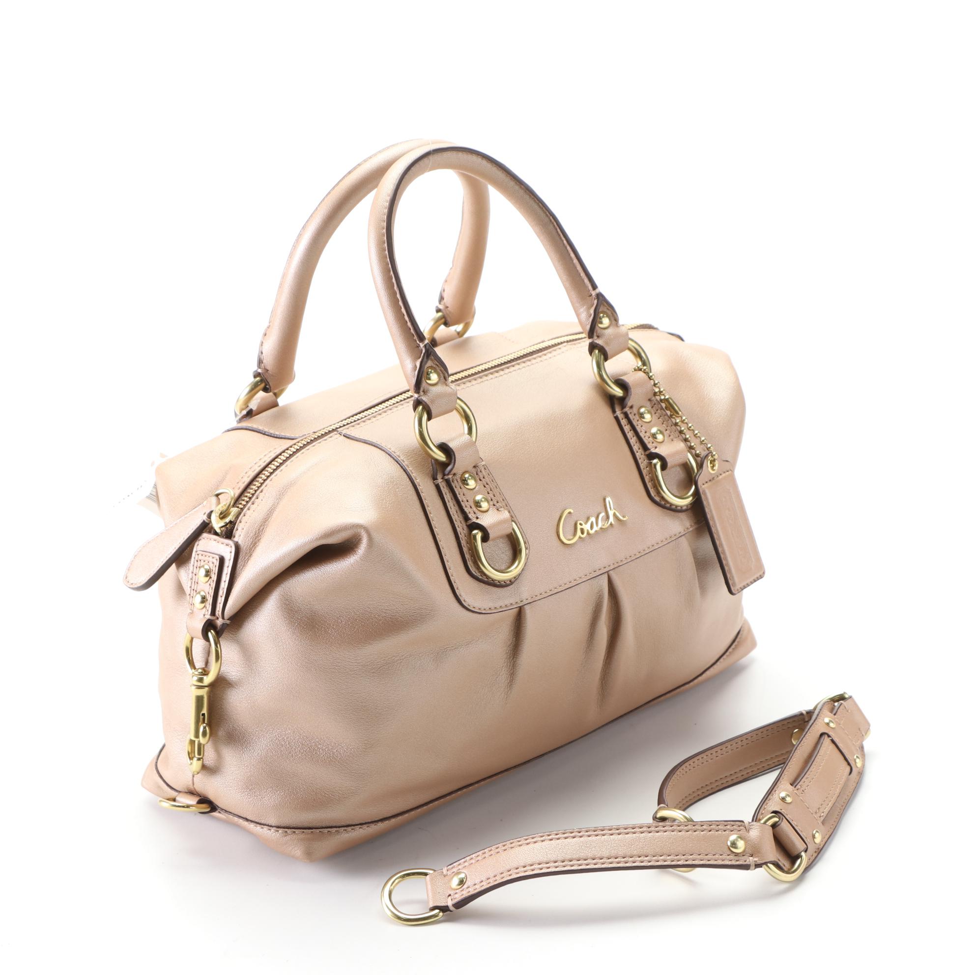 Coach Ashley F15445 Satchel in Leather with Retail Bag