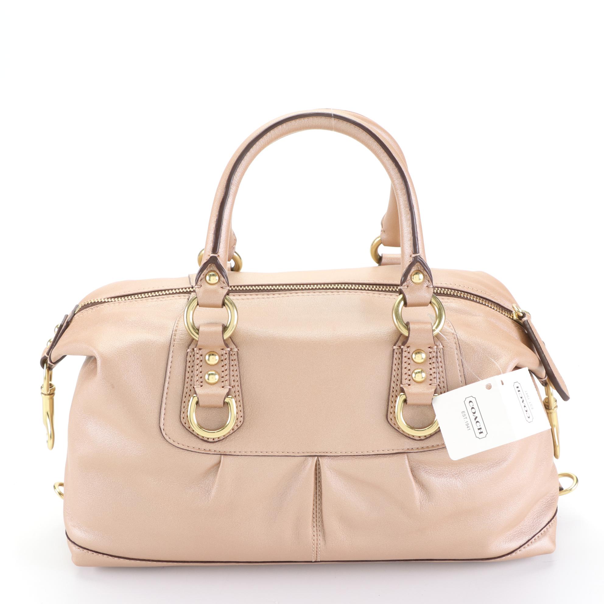 Coach Ashley F15445 Satchel in Leather with Retail Bag