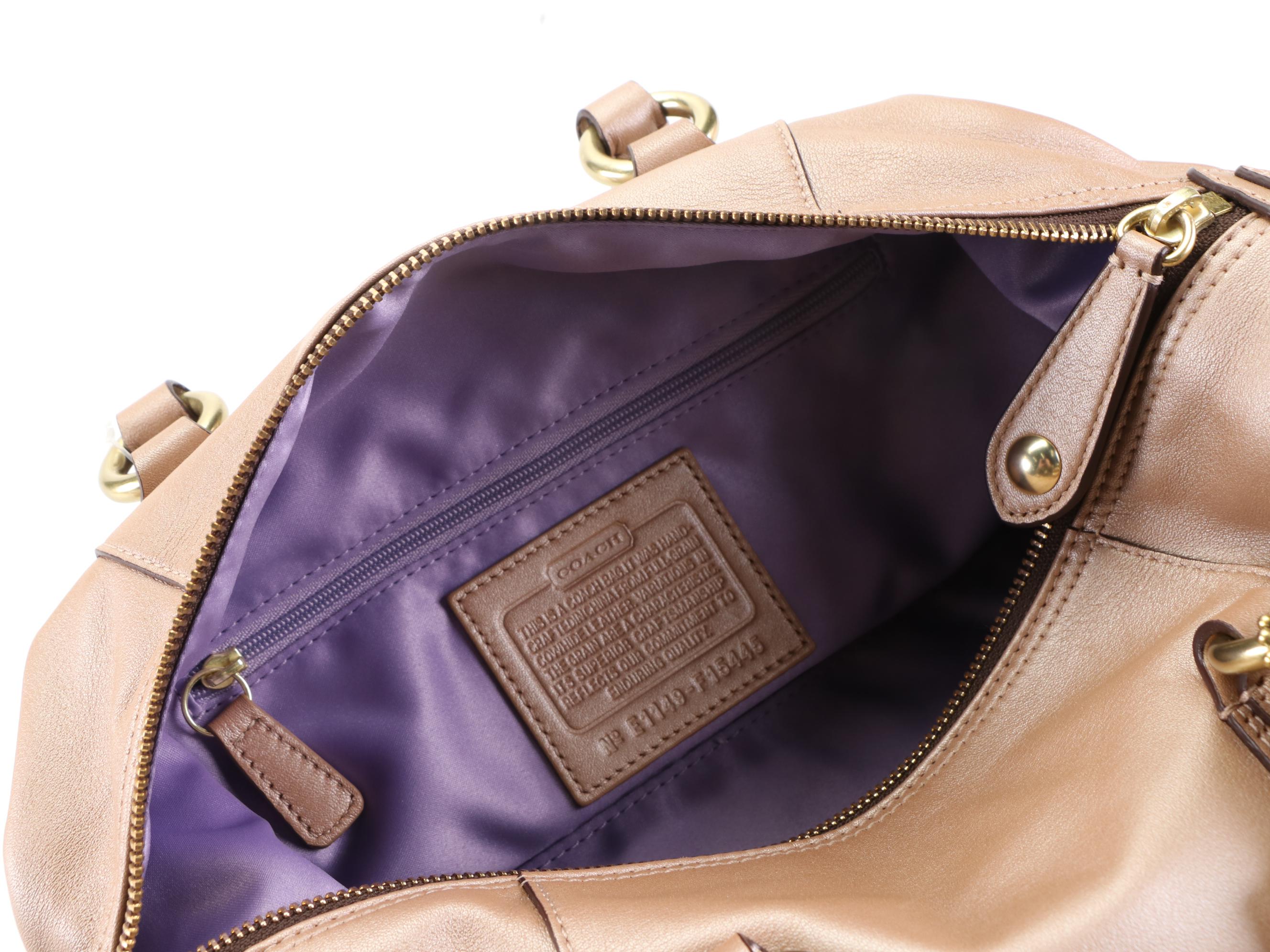 Coach Ashley F15445 Satchel in Leather with Retail Bag