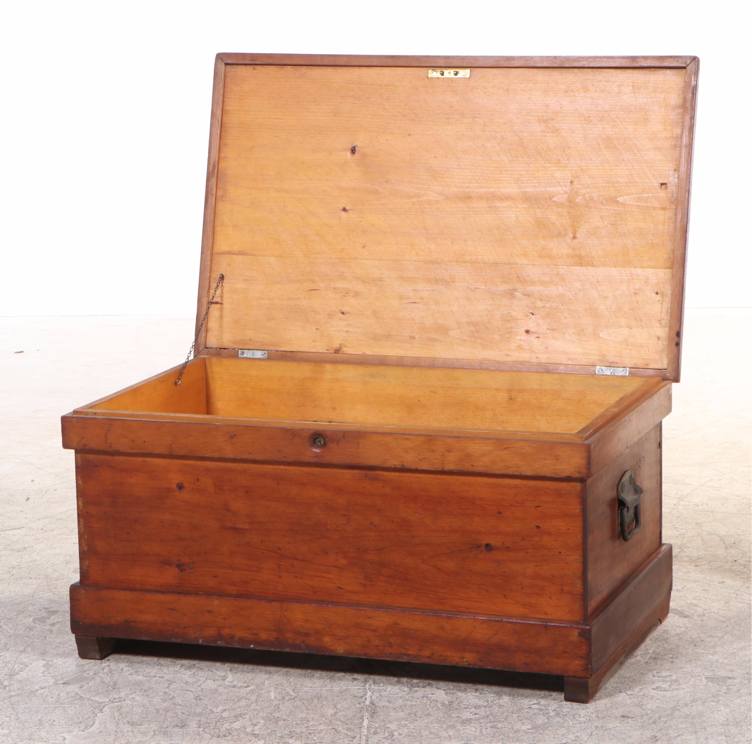 American Primitive Pine Tool Chest, Early 20th Century