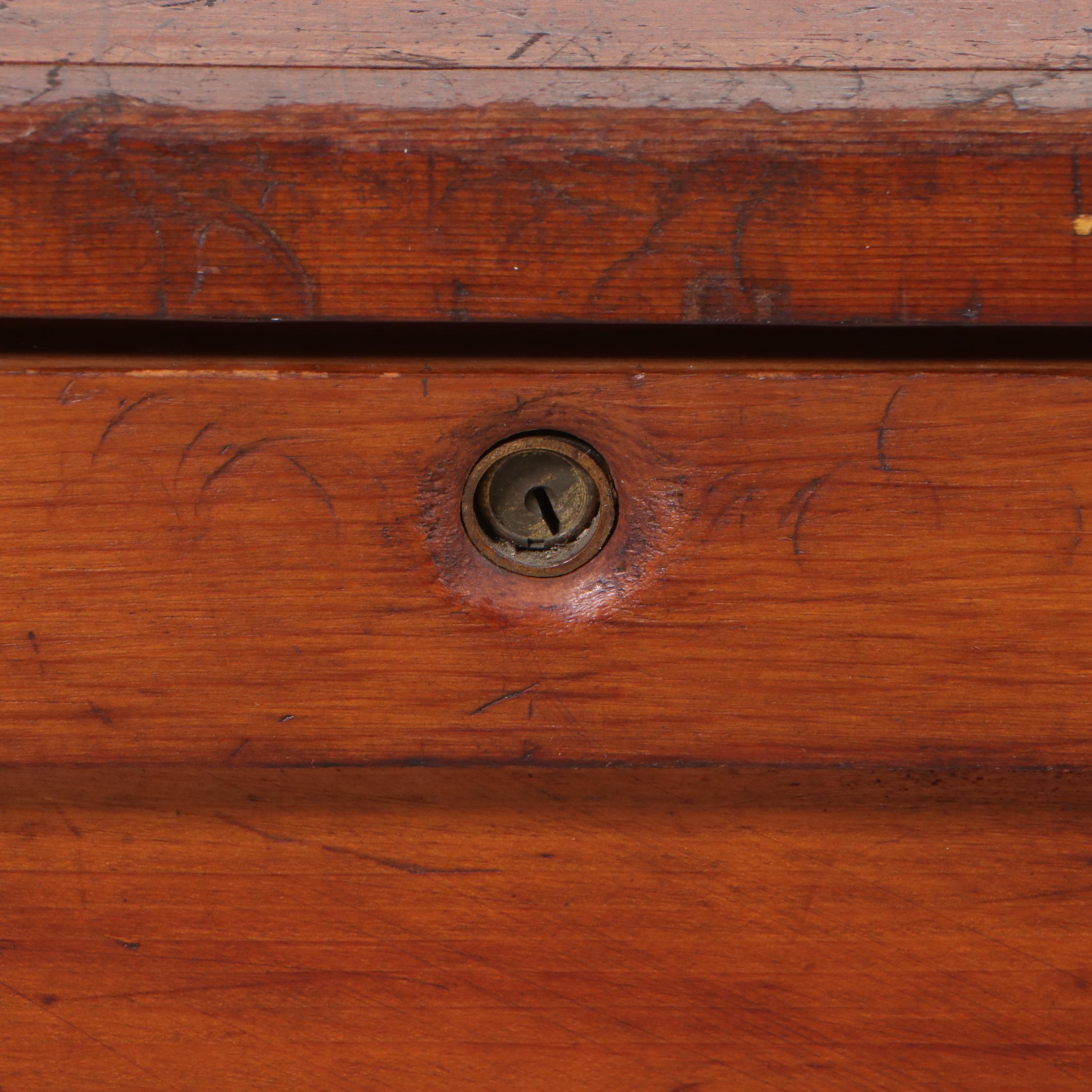 American Primitive Pine Tool Chest, Early 20th Century