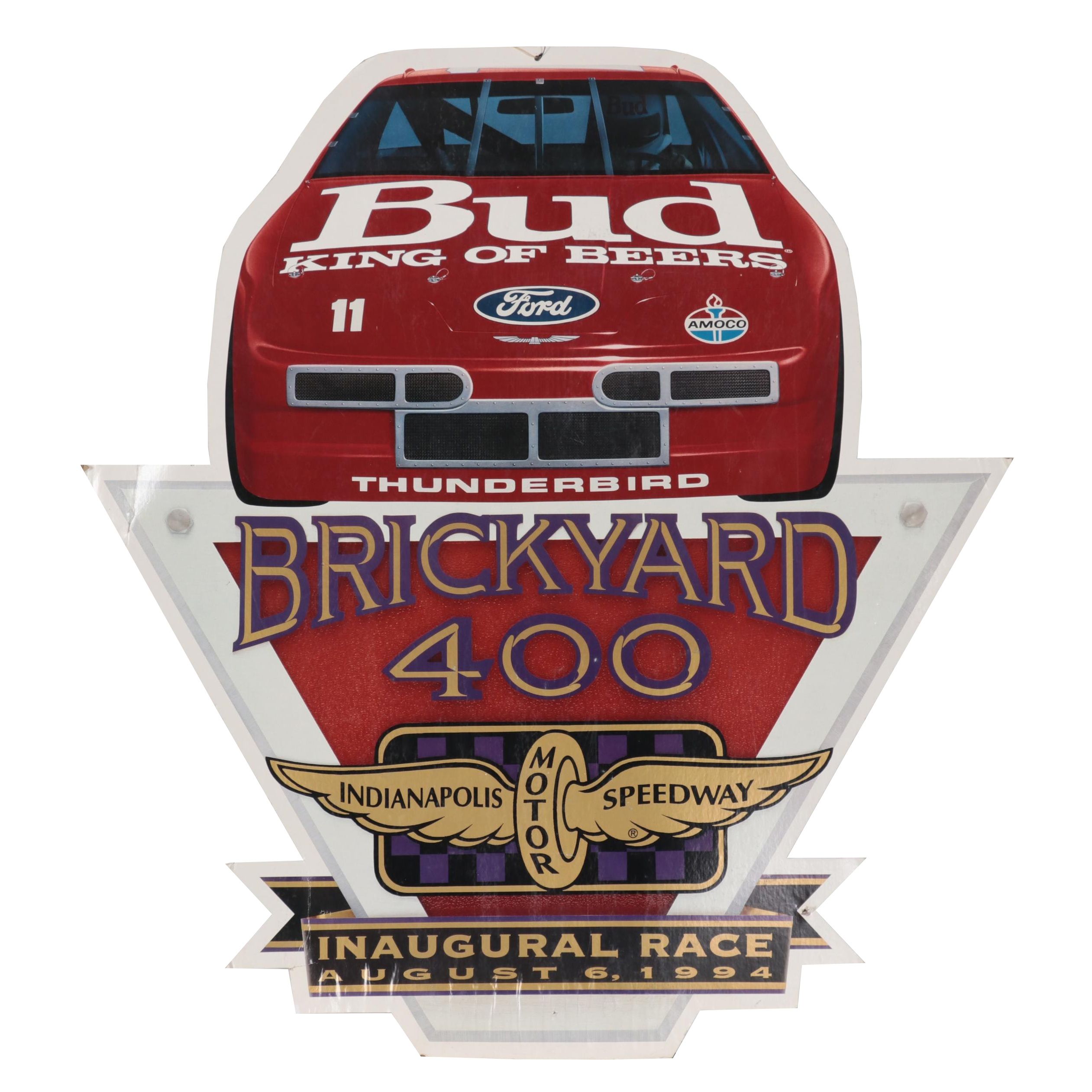 Promotional Sign for NASCAR Brickyard 400 Race, 1994