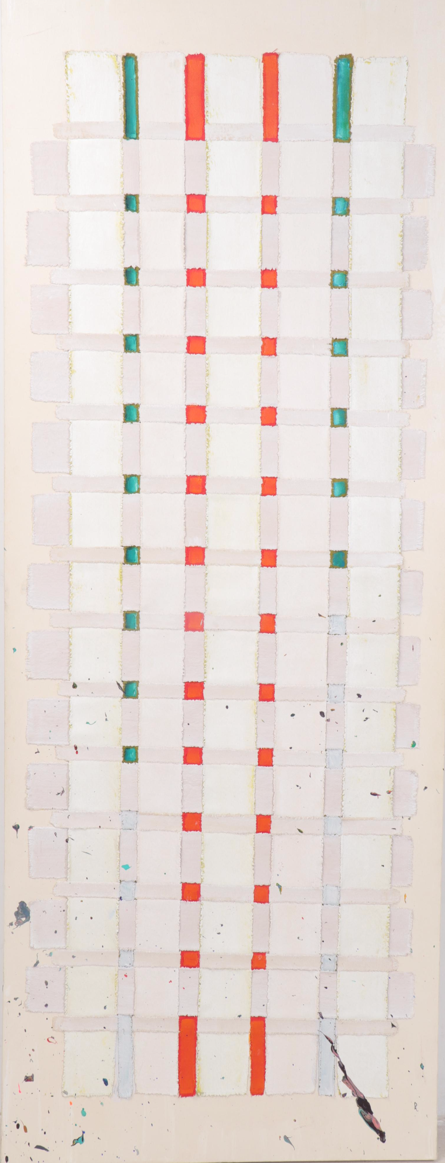 Jeffrey Scott Lewis Large-Scale Mixed Media Painting