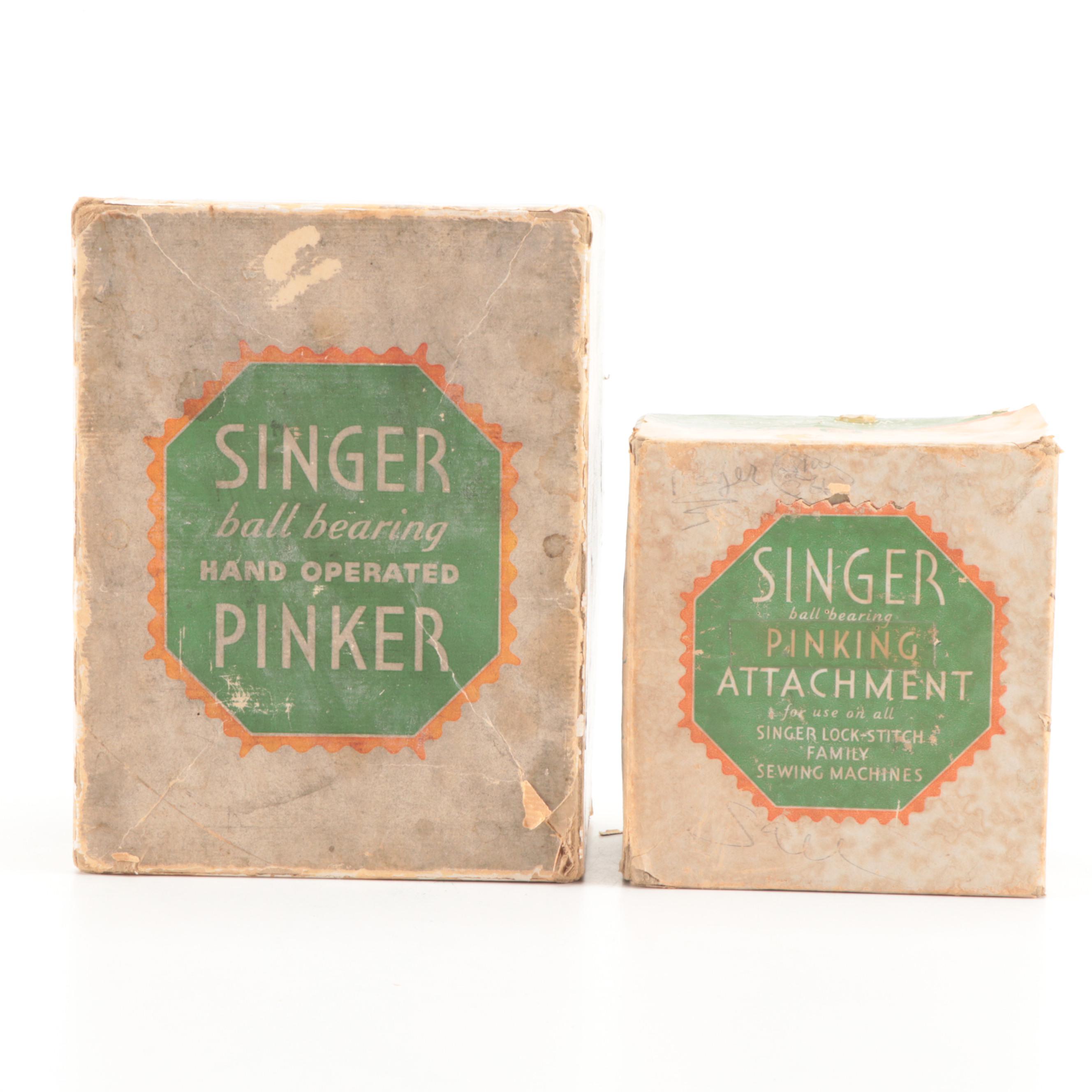 Singer Sewing Machine Buttonhole Attachment and Other Accessories, Mid-20th C.