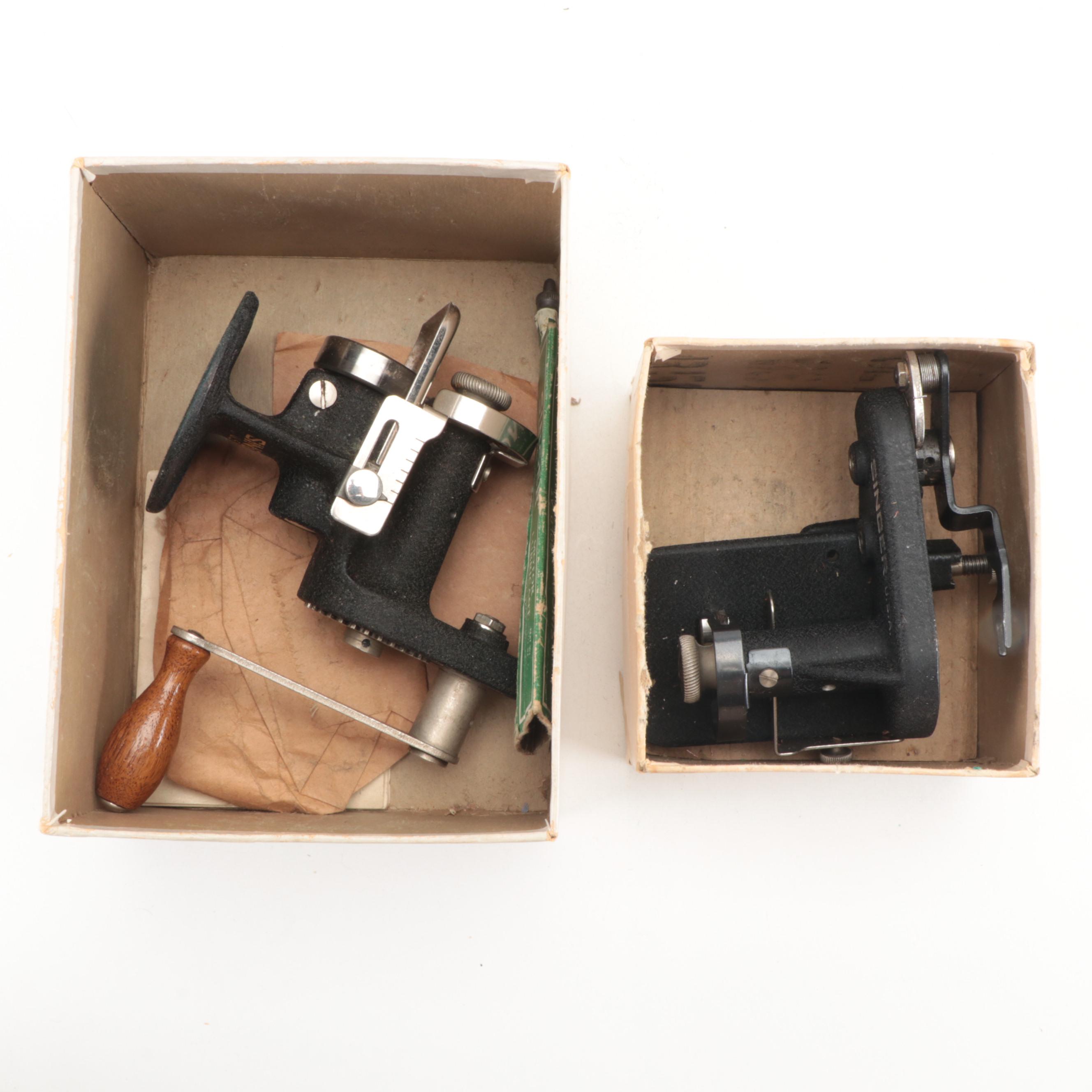 Singer Sewing Machine Buttonhole Attachment and Other Accessories, Mid-20th C.