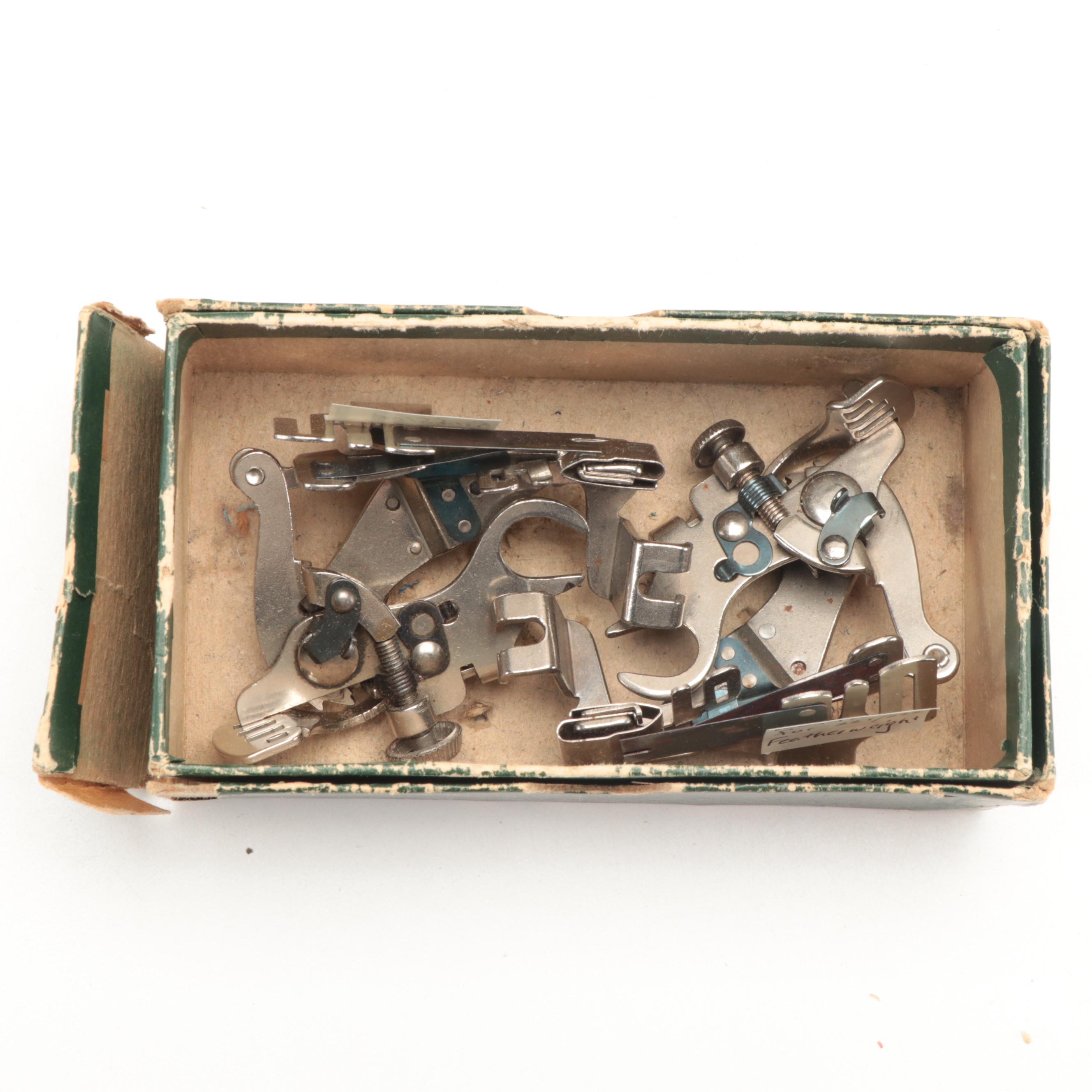 Singer Sewing Machine Buttonhole Attachment and Other Accessories, Mid-20th C.