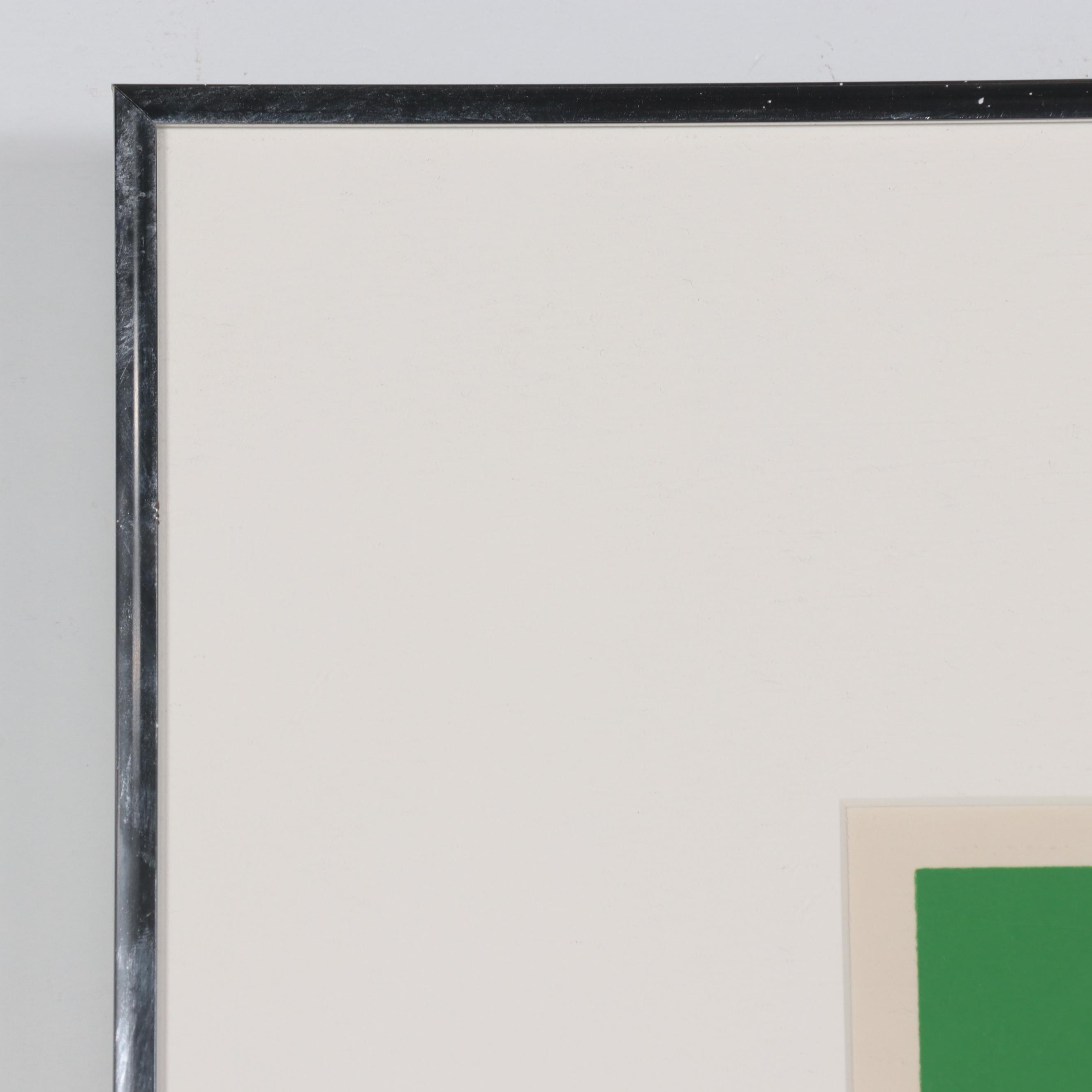 Roger Sayer Abstract Geometric Serigraph, Late 20th Century