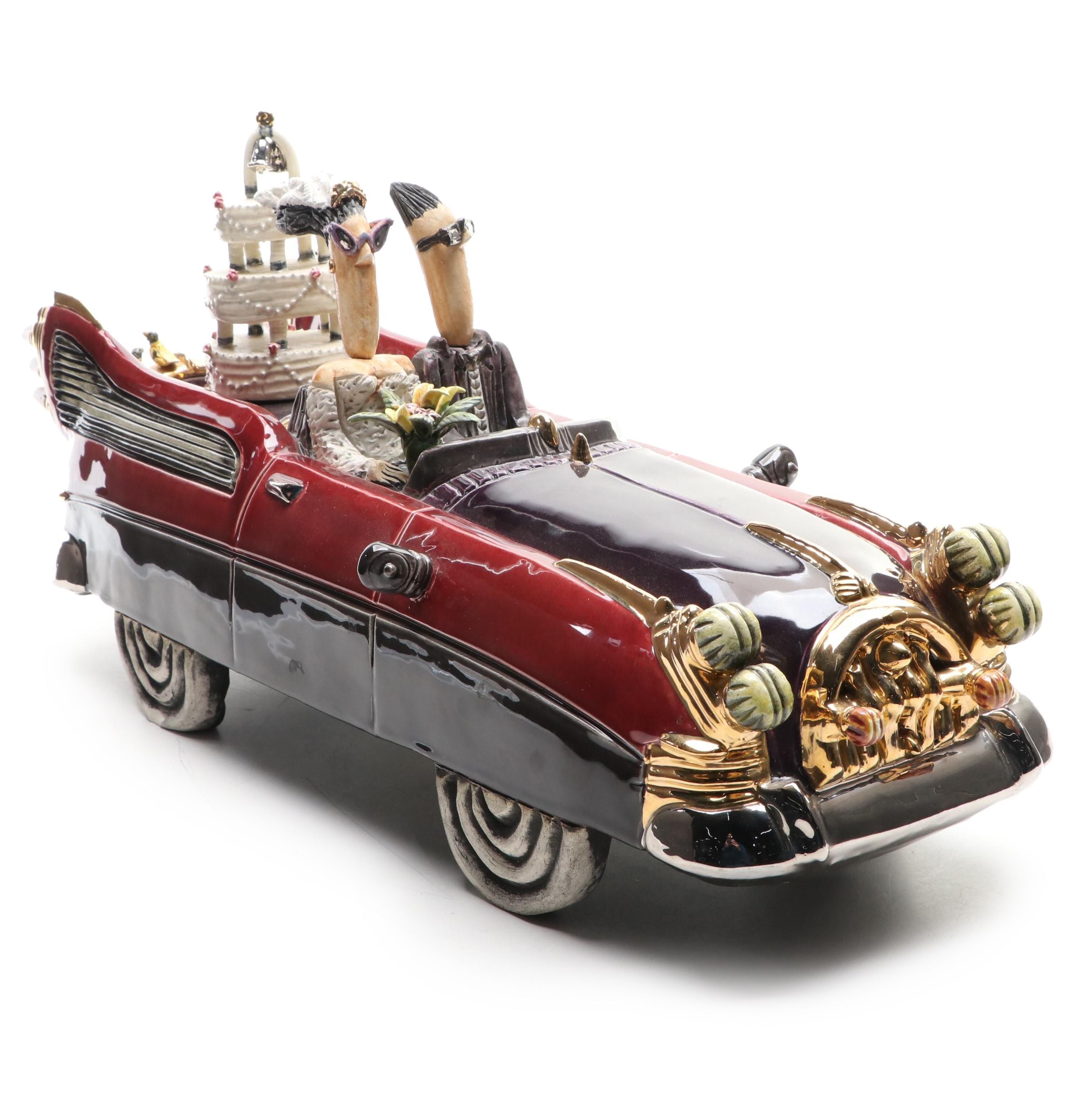 Full Moon Clay Co. Hand-Crafted Ceramic Wedding Figurine