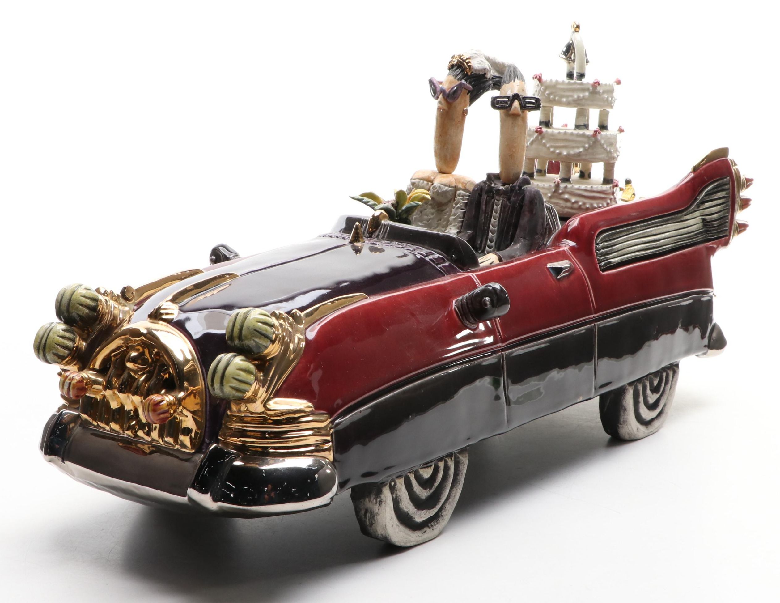 Full Moon Clay Co. Hand-Crafted Ceramic Wedding Figurine