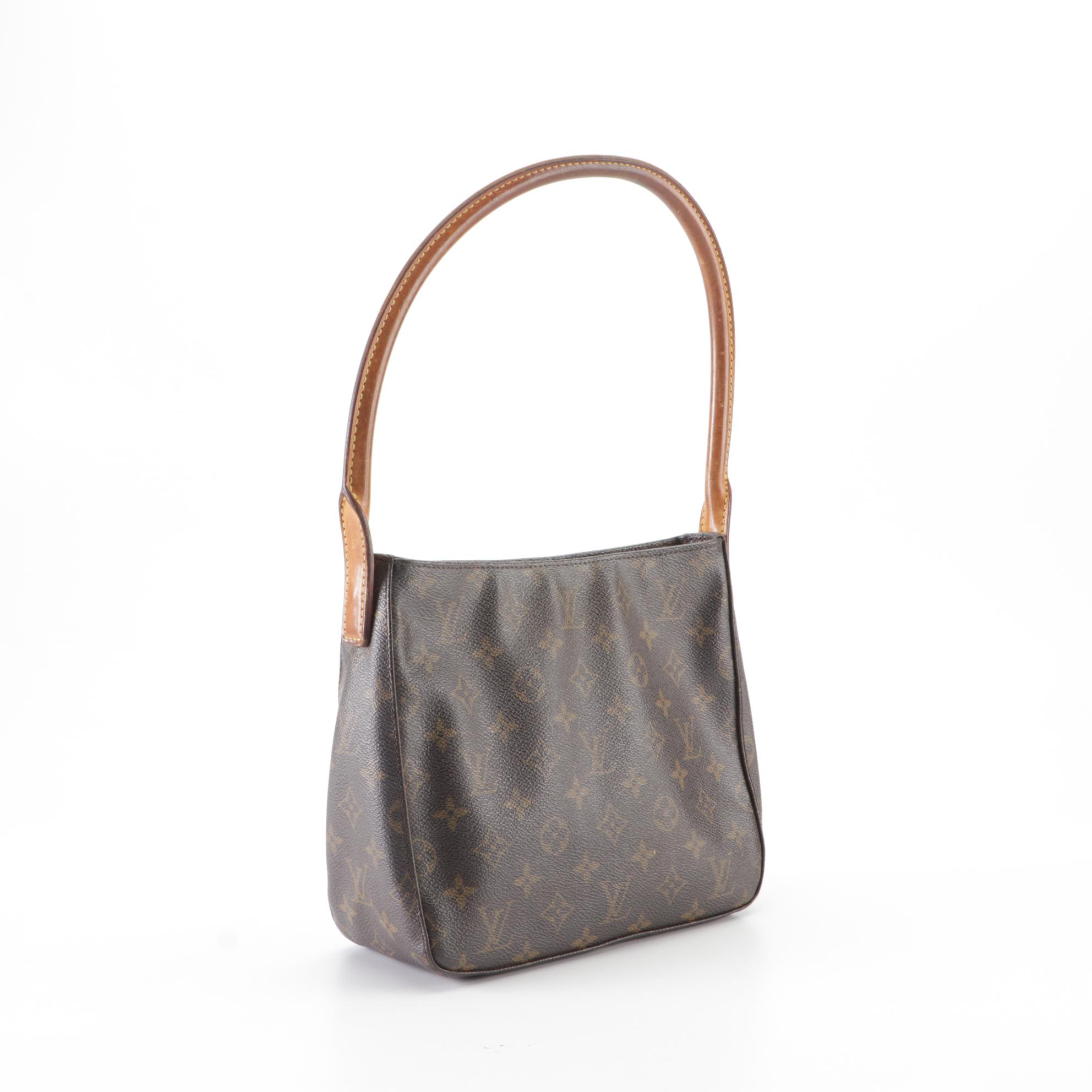 Louis Vuitton Looping MM Shoulder Bag in Monogram Canvas and Vachetta Leather