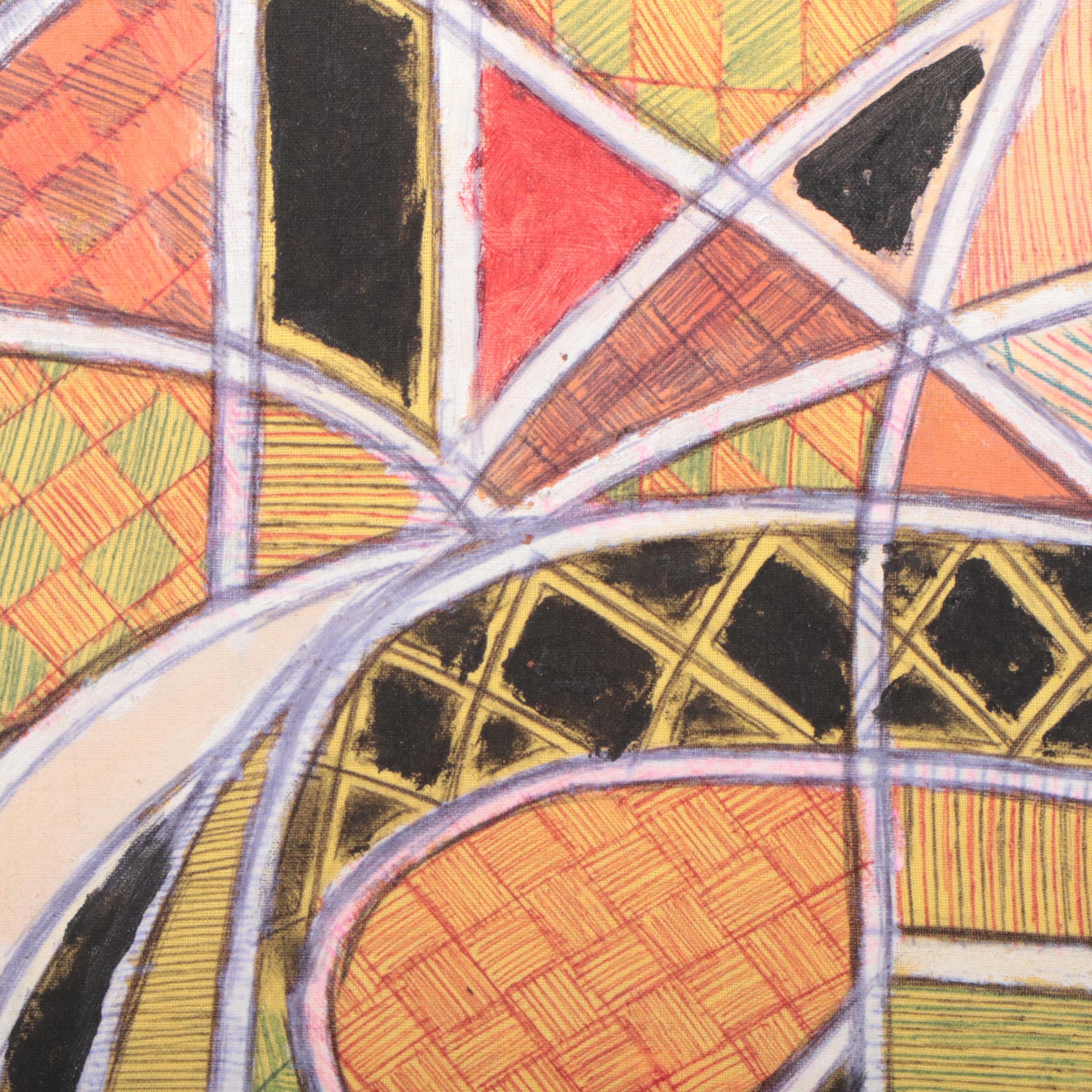 Kayode Buraimoh Mixed Media Painting, 2013