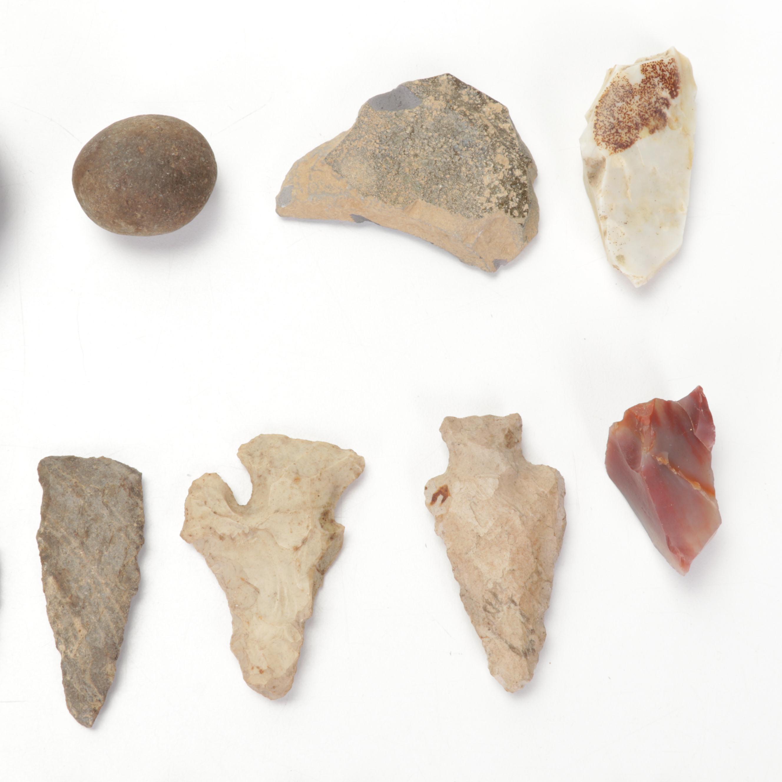 Projectile Points, Stone Tools and Gunpowder Horn