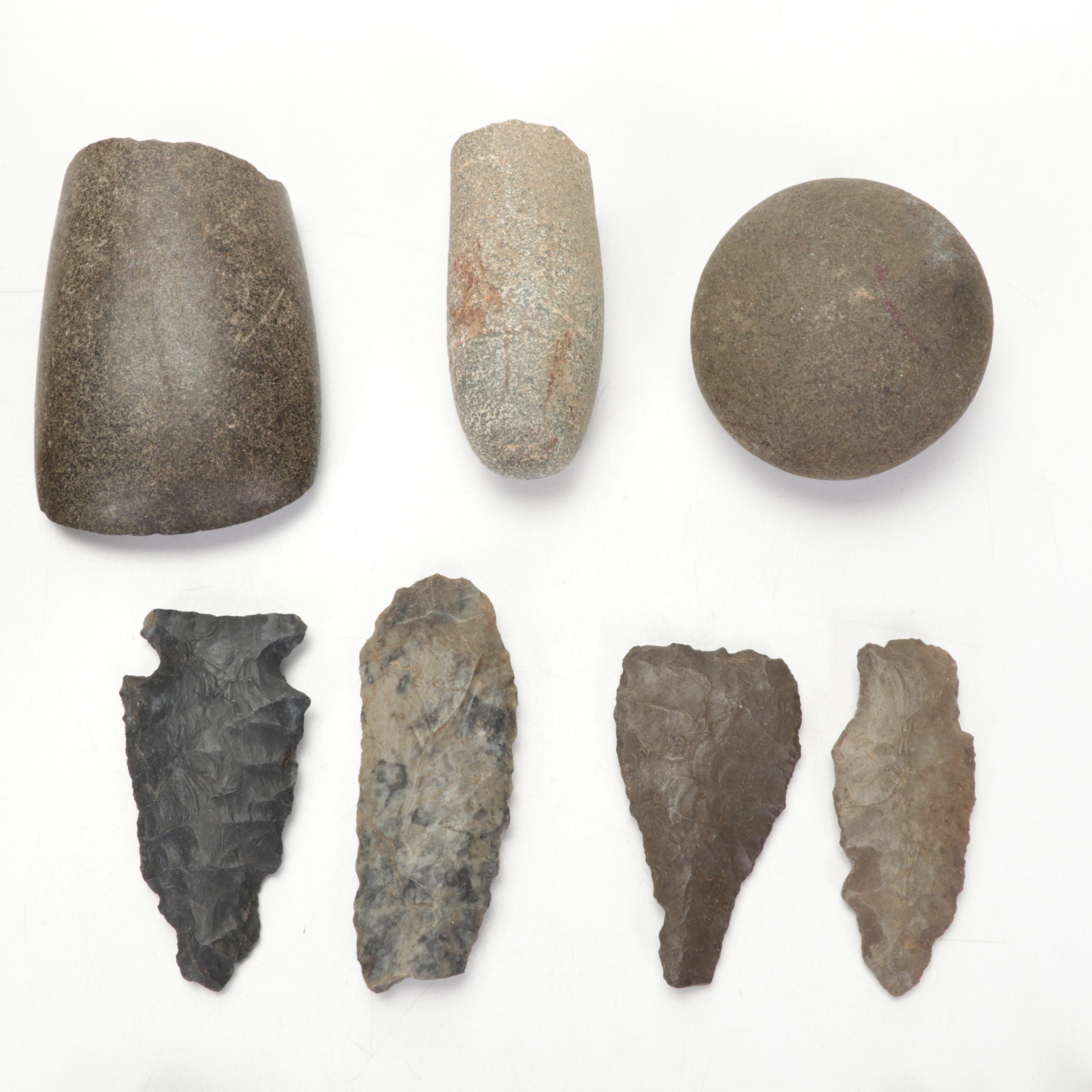 Projectile Points, Stone Tools and Gunpowder Horn