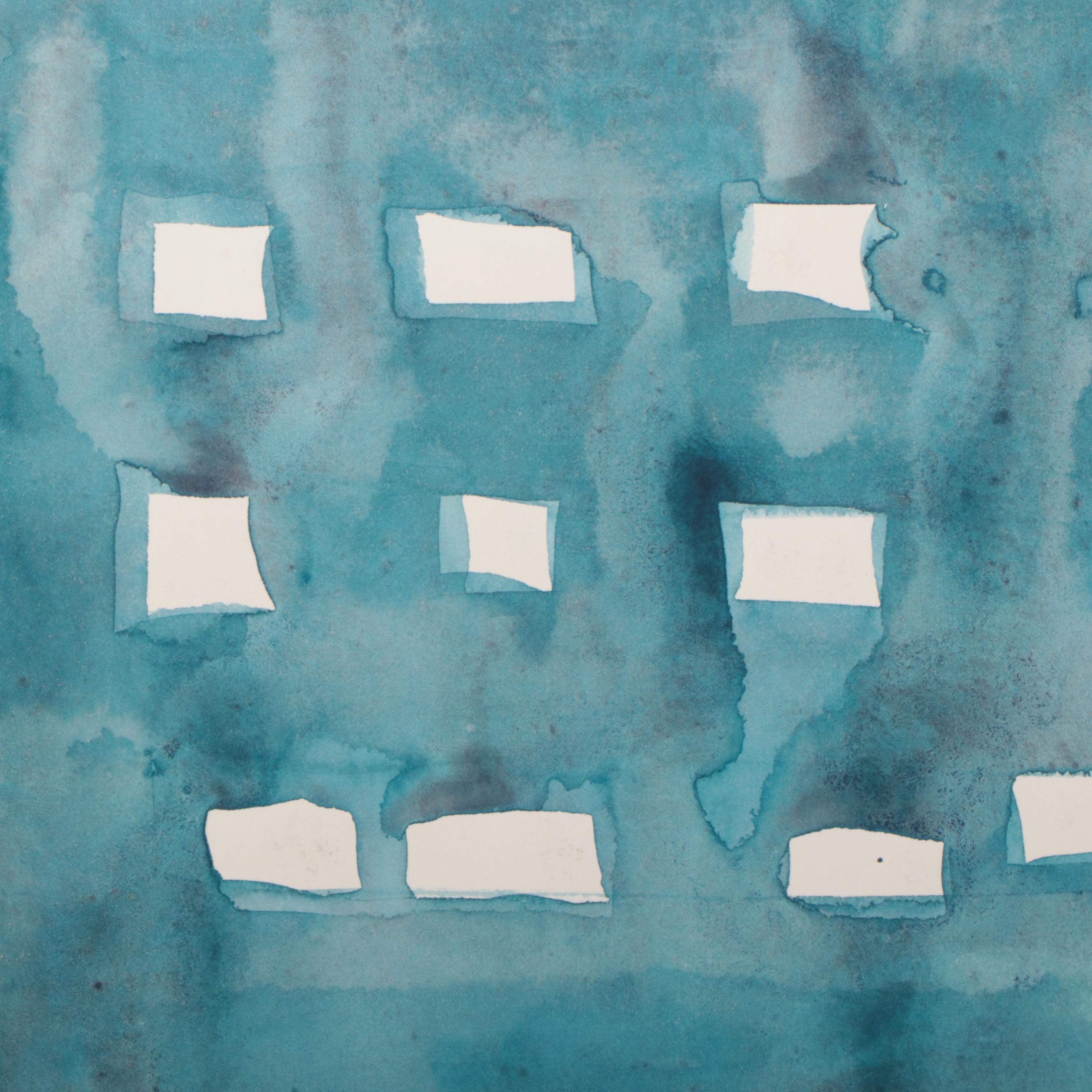 Jack Meanwell Abstract Watercolor Painting, 1978