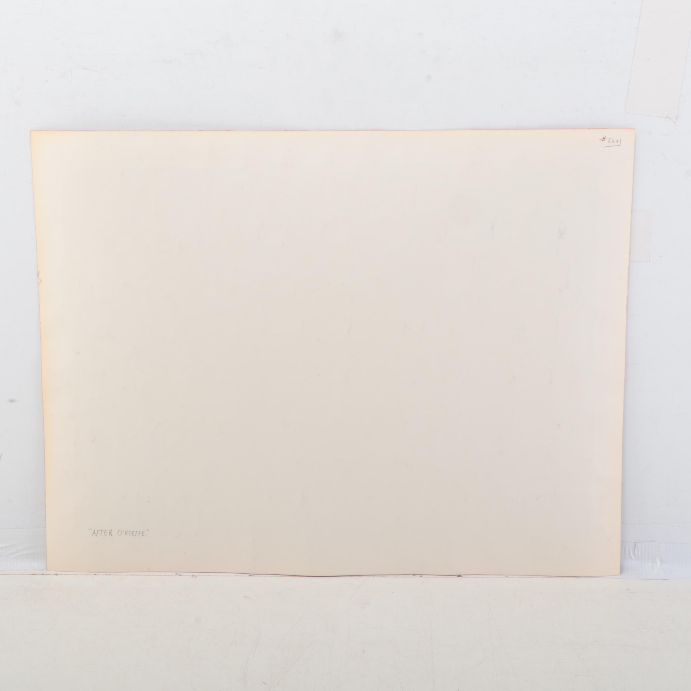 Jack Meanwell Abstract Watercolor Painting, 1978