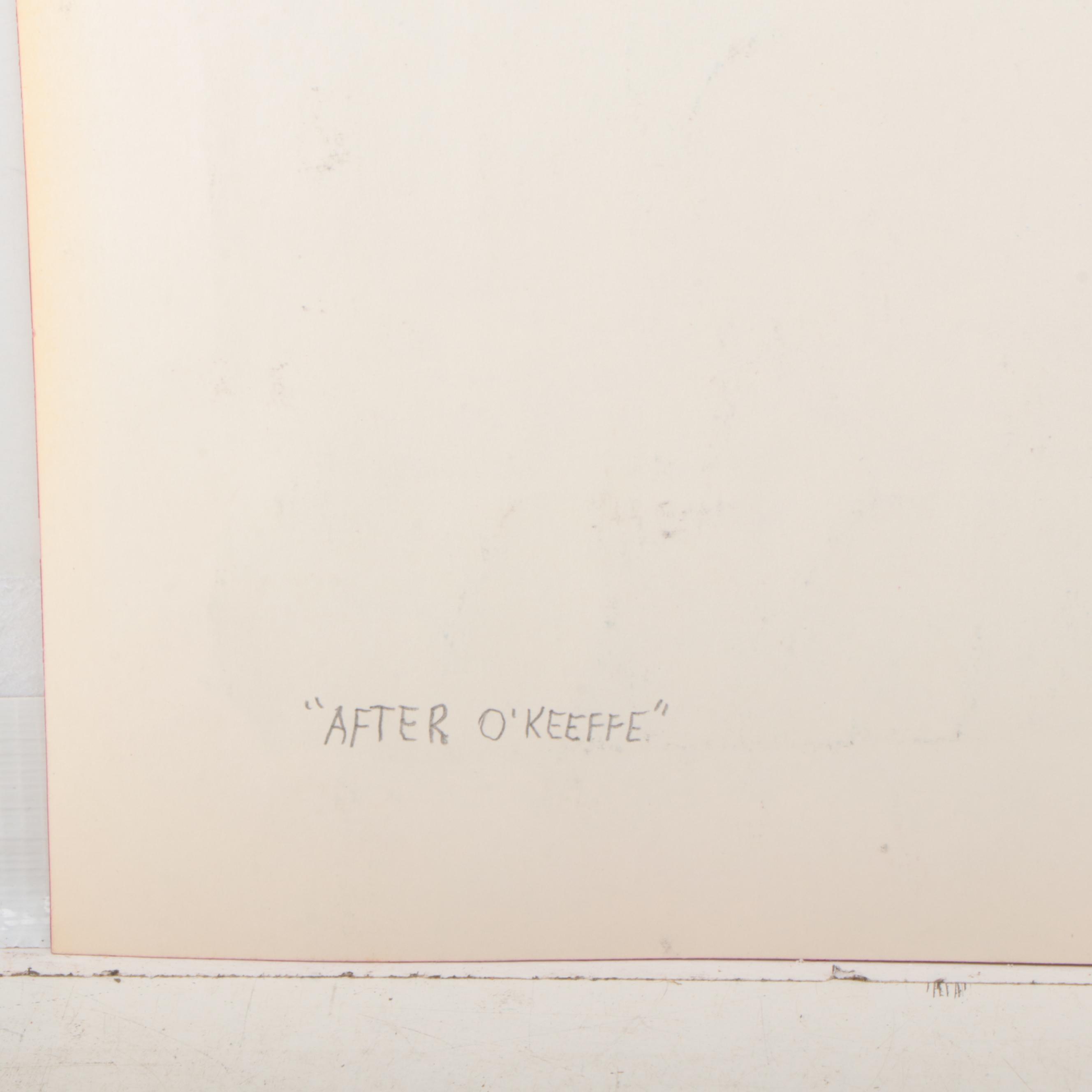 Jack Meanwell Abstract Watercolor Painting, 1978