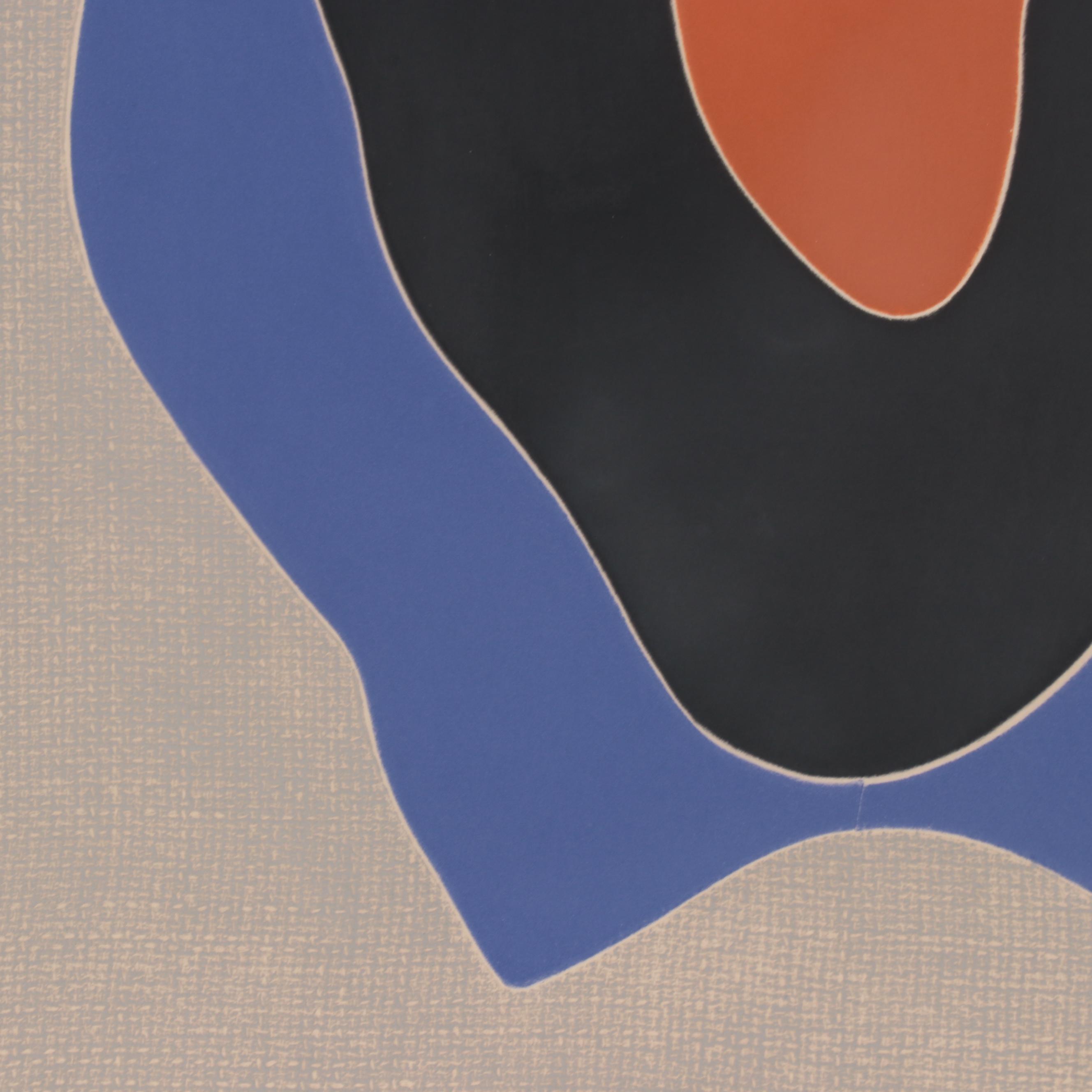 Barbara Kwasniewski Abstract Aquatint Etching, Late 20th Century