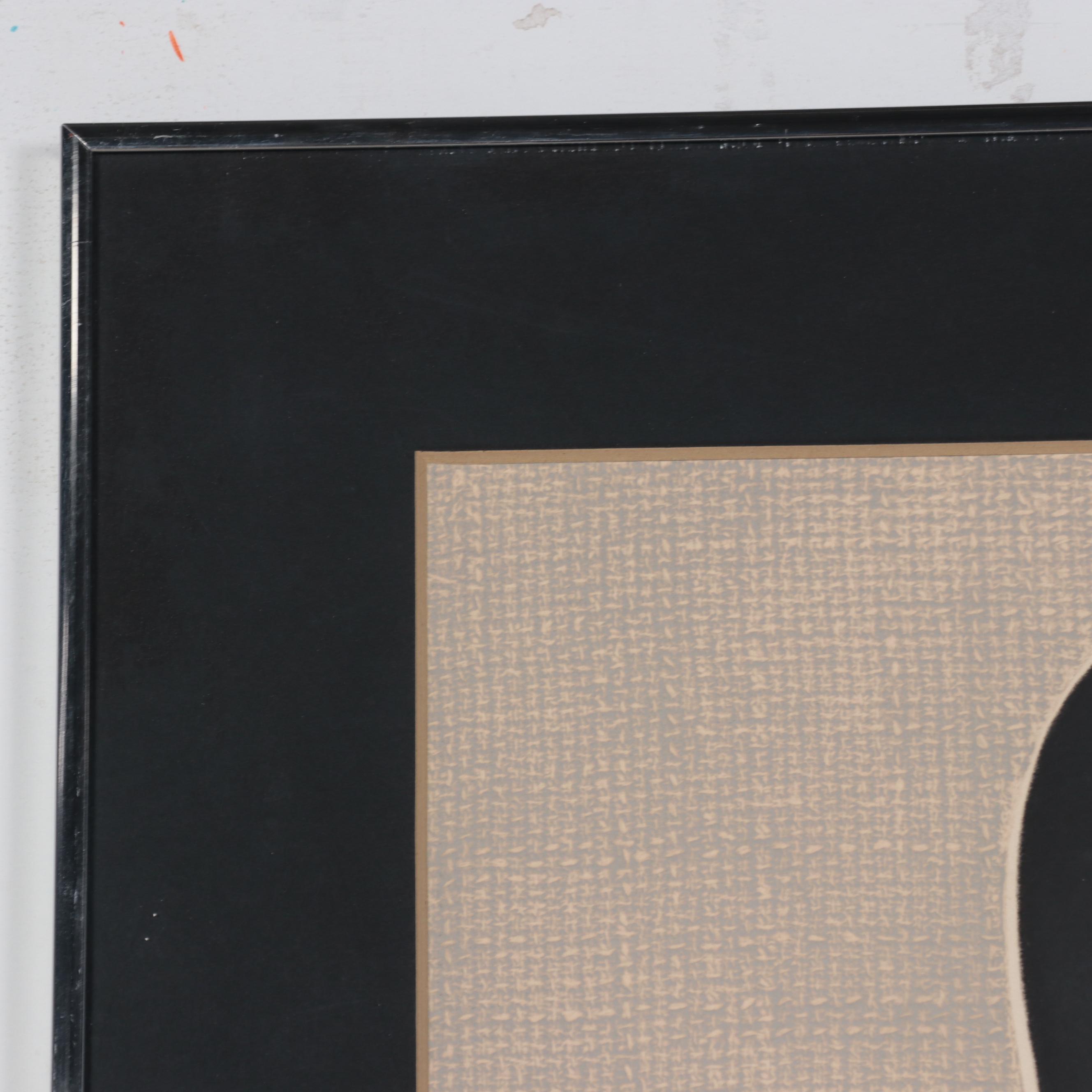 Barbara Kwasniewski Abstract Aquatint Etching, Late 20th Century