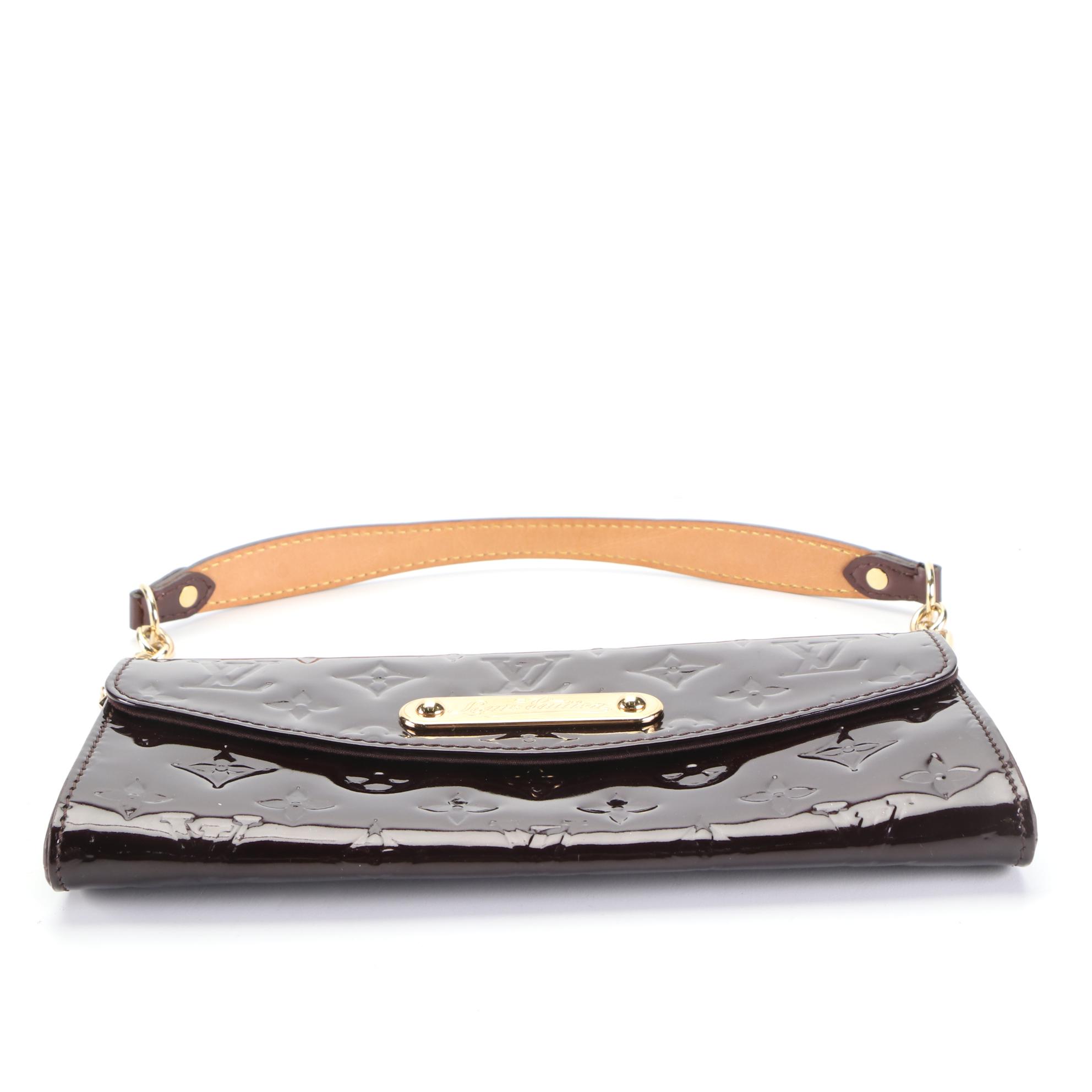 Louis Vuitton Sunset Boulevard Shoulder Bag in Amarante Monogram Vernis